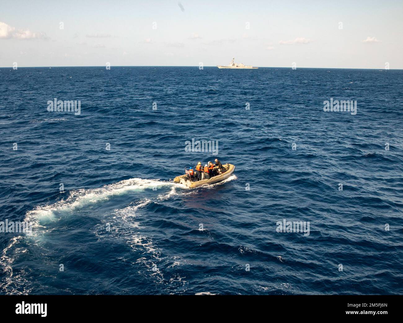 SOUTH CHINA SEA (March 12, 2022) Sailors from Arleigh Burke-class ...