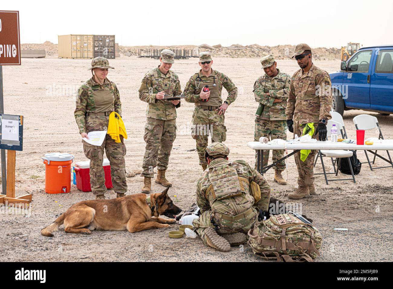 U.S. Air Force Staff Sgt. Rafael Del Real, a military working dog