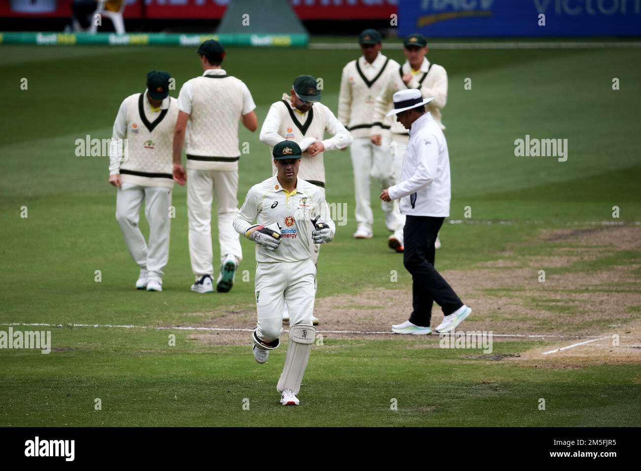 Melbourne, Australia, 29 December, 2022. Alex Carey of Australia during the Boxing Day Test Match between Australia and South Africa at The Melbourne Cricket Ground on December 29, 2022 in Melbourne, Australia. Credit: Dave Hewison/Speed Media/Alamy Live News Stock Photo