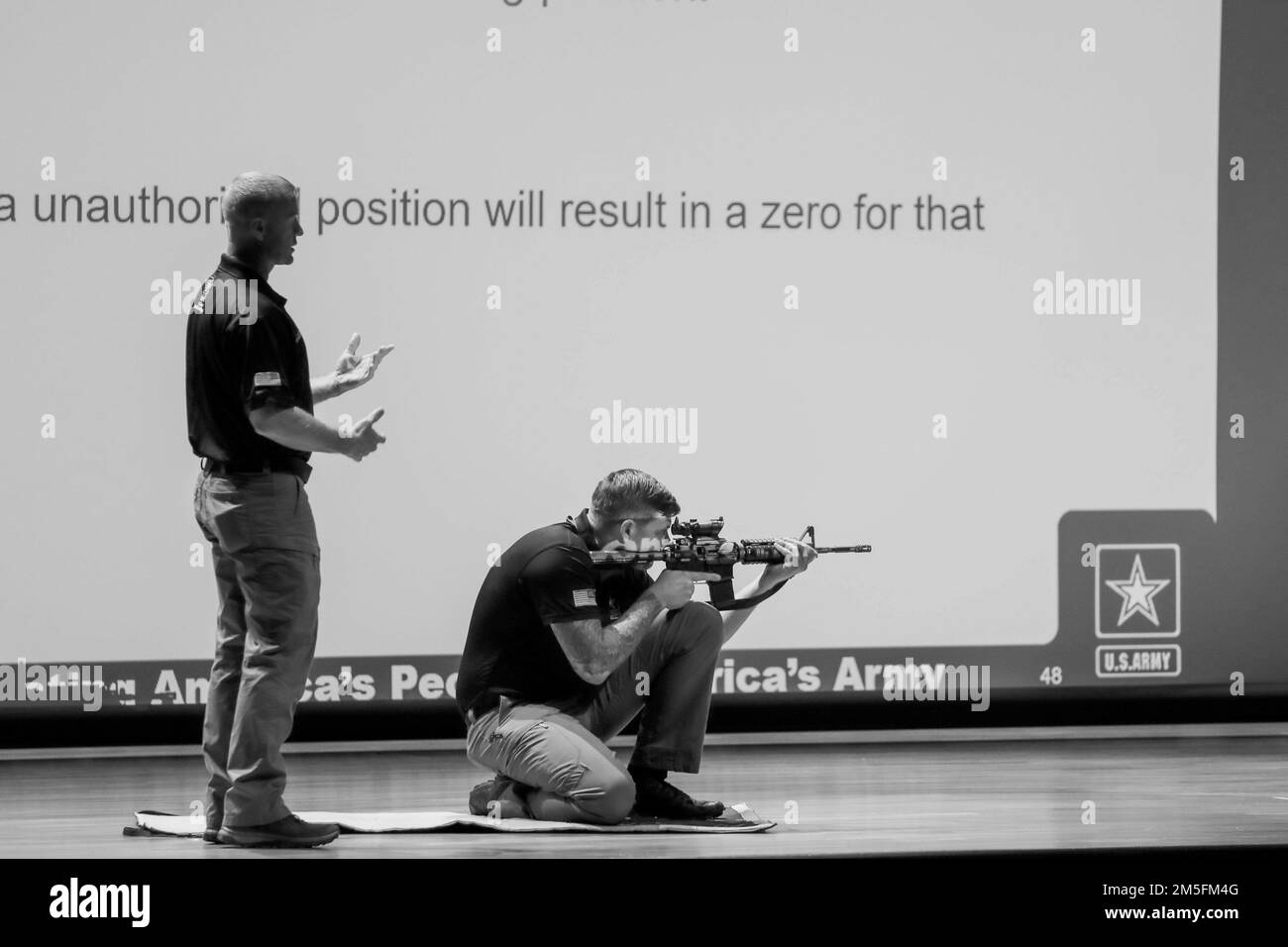 Soldiers from the U.S. Army Marksmanship give Small Arms Firearms