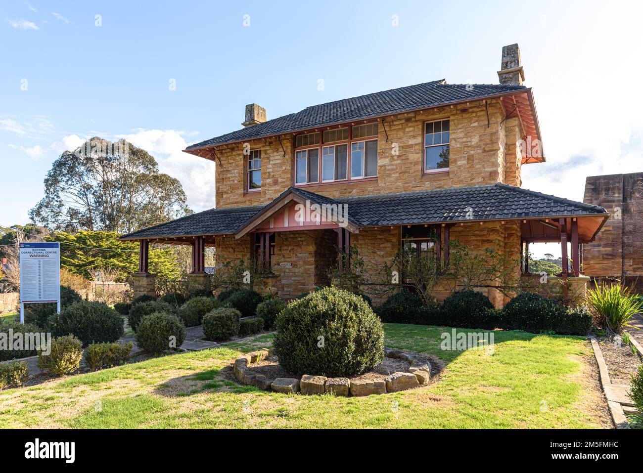 The Governor's Residence at Berrima Correctional Centre in the Southern Highlands of New South Wales Stock Photo