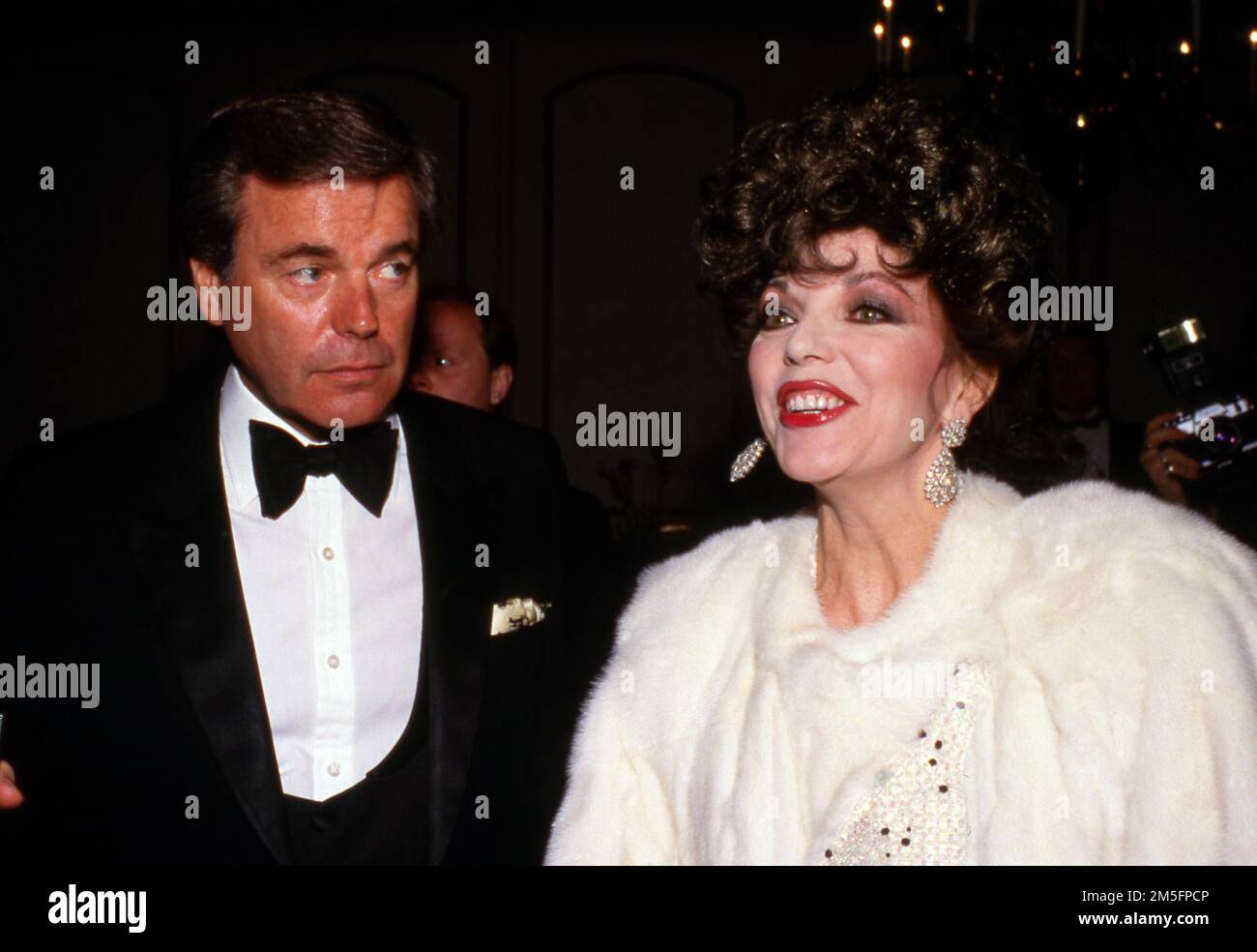 Robert Wagner And Joan Collins Circa 1980's Credit: Ralph Dominguez 