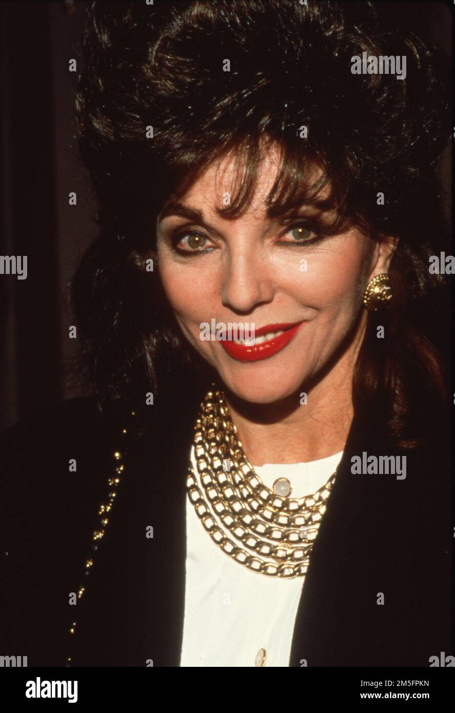 Joan Collins at the Party for the 200th Episode of Dynasty on December ...