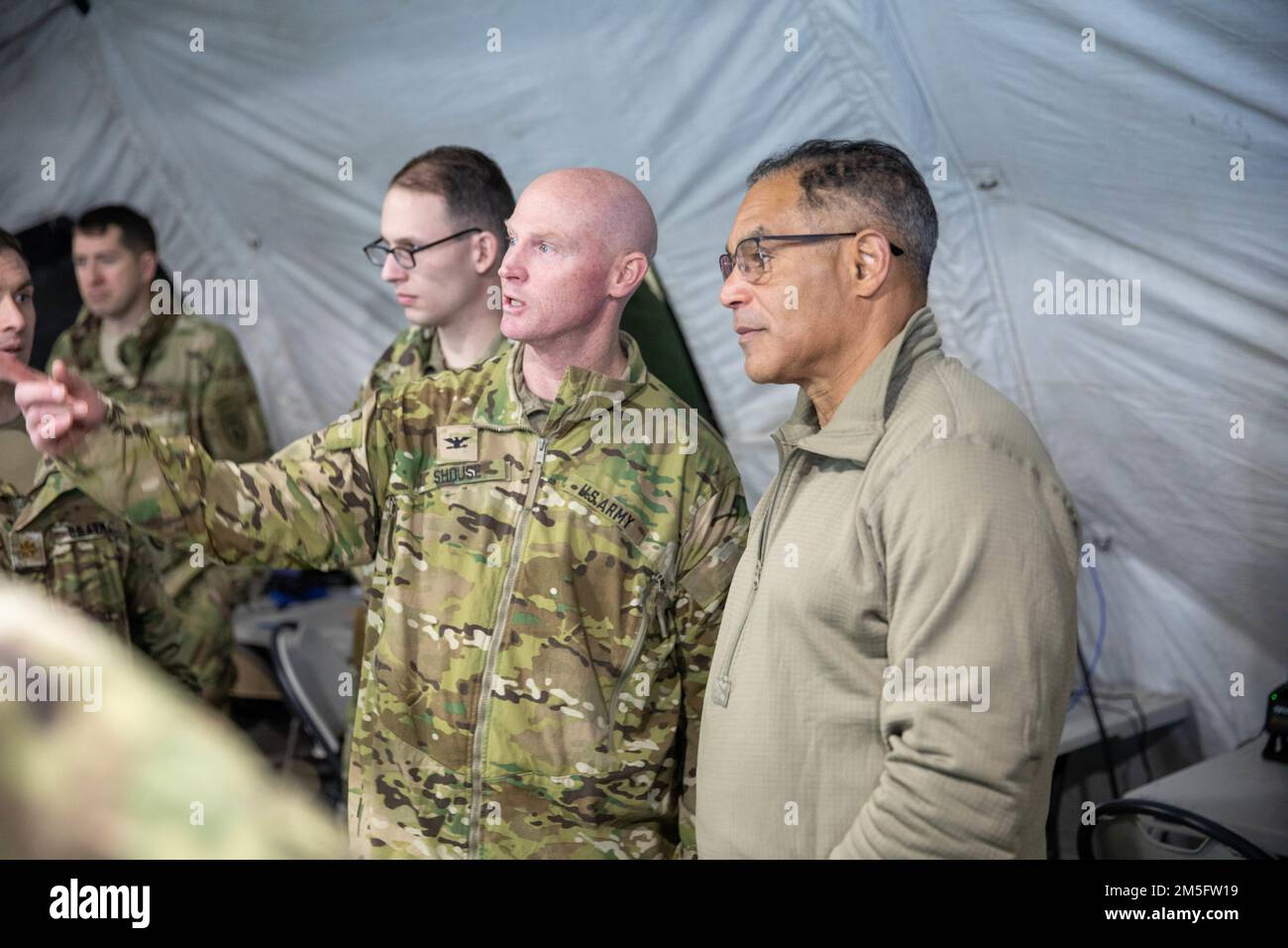 Gen. Michael Garrett, Commanding General Of U.s. Forces Command, Meets 