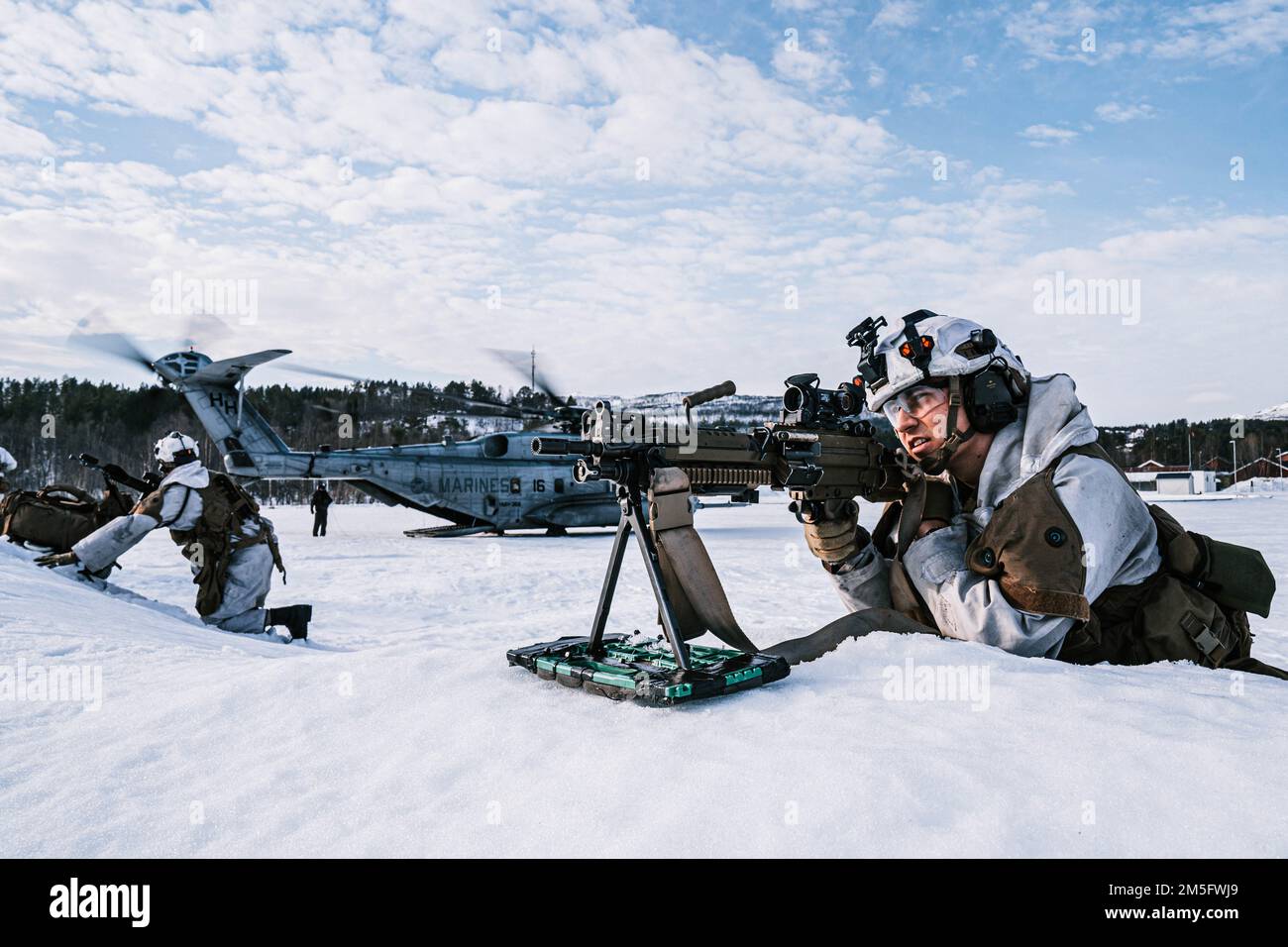 A Norwegian soldier with Armoured Battalion, Brigade Nord, Norwegian ...