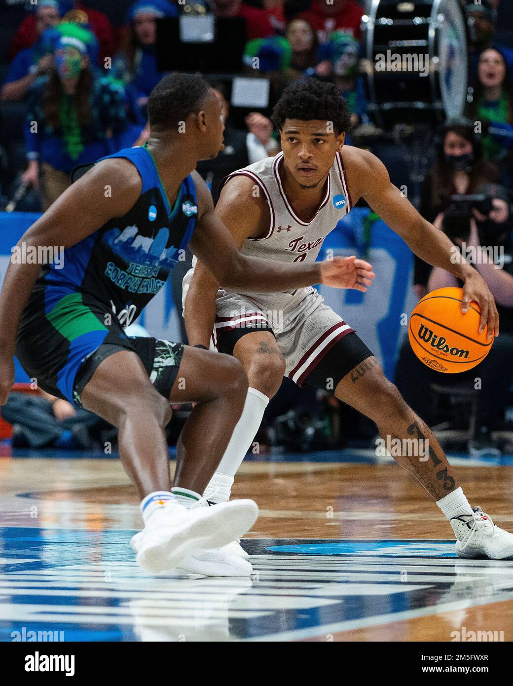 Texas Southern’s P.J. Henry tries to get past Texas A&M-Corpus Christi
