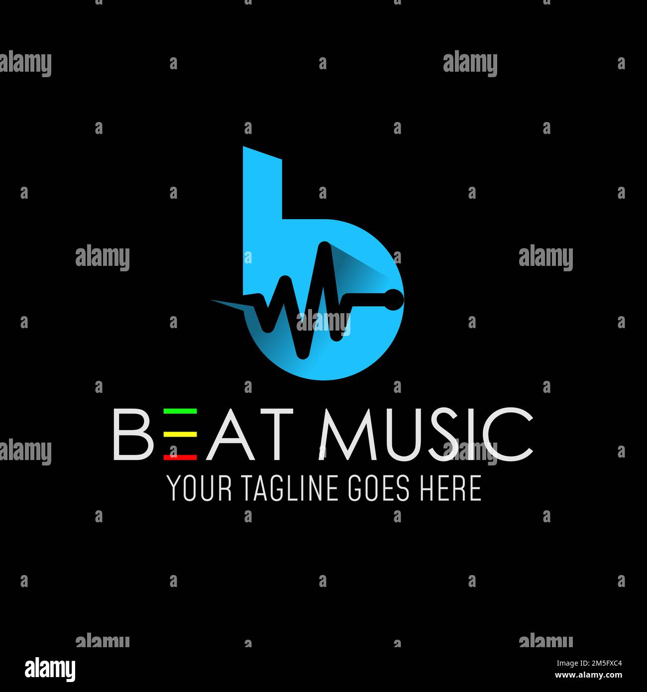 Simple letter word B font with addition rhythm or trand image graphic icon logo design abstract concept vector stock. associated with initial or music Stock Vector