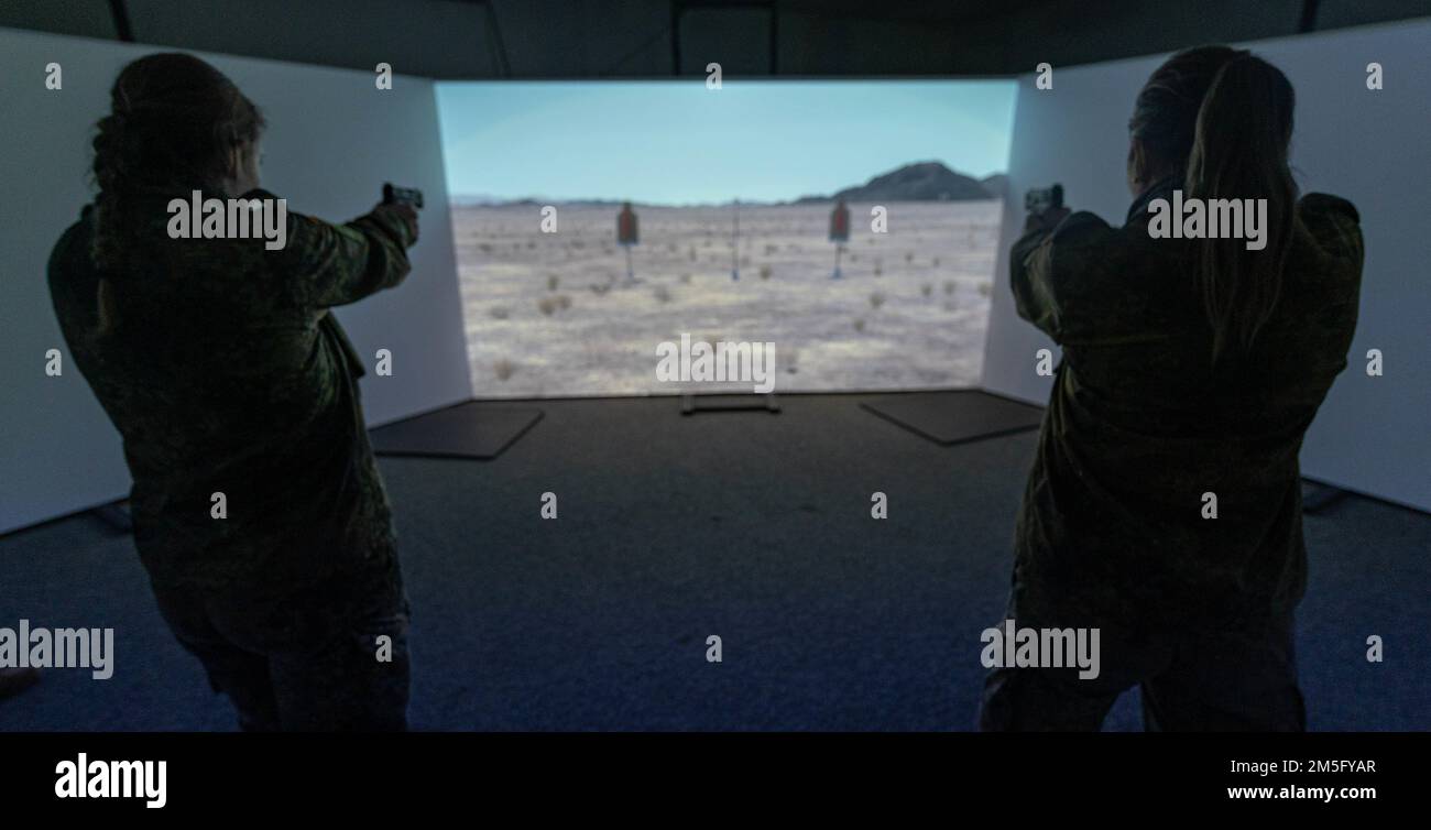 German air force airmen from NATO Headquarters Allied Air Command shoot ...