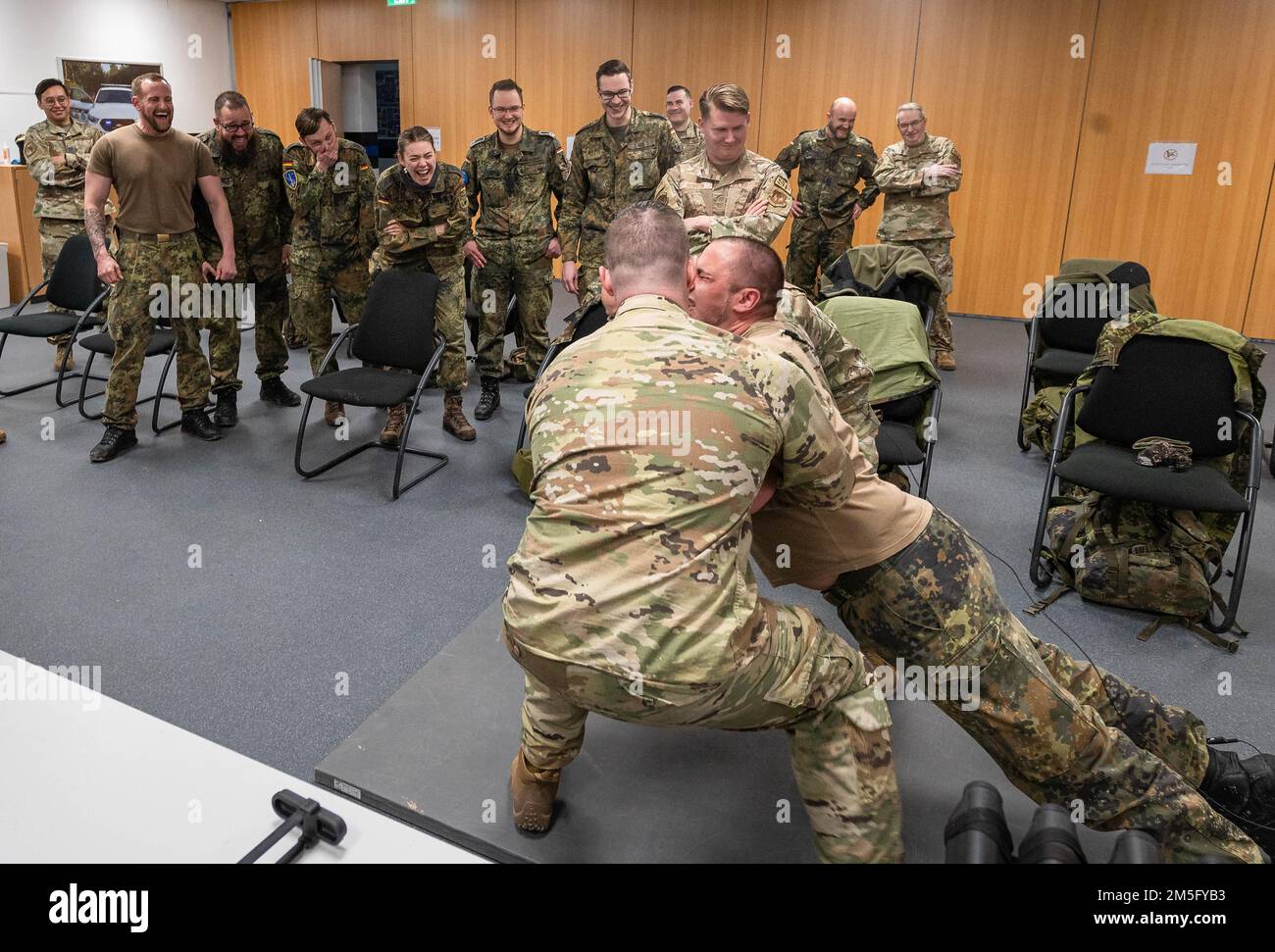 German air force airmen from the NATO Headquarters Allied Air Command ...