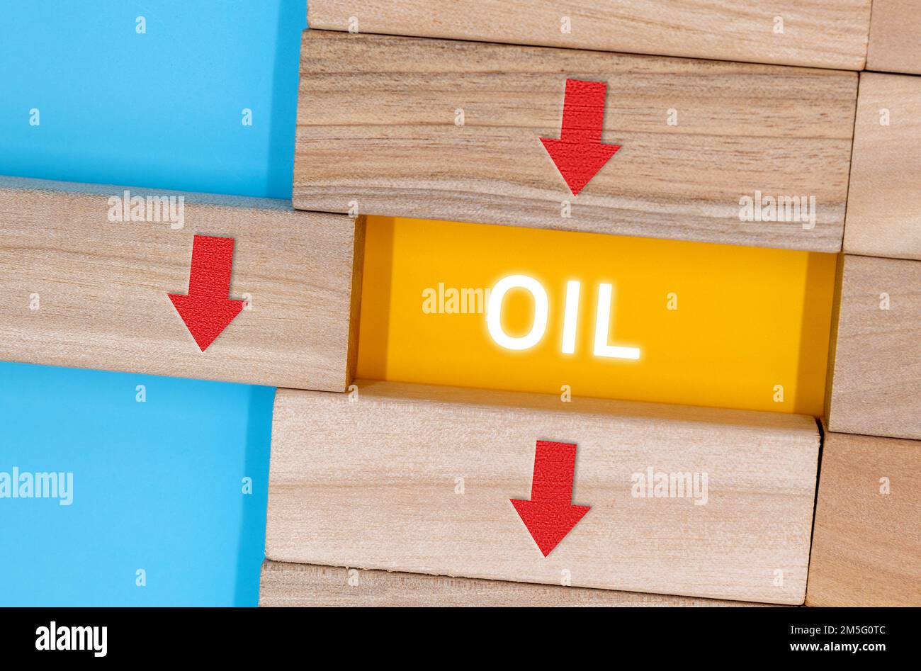 an expression of rising and falling oil prices Stock Photo - Alamy