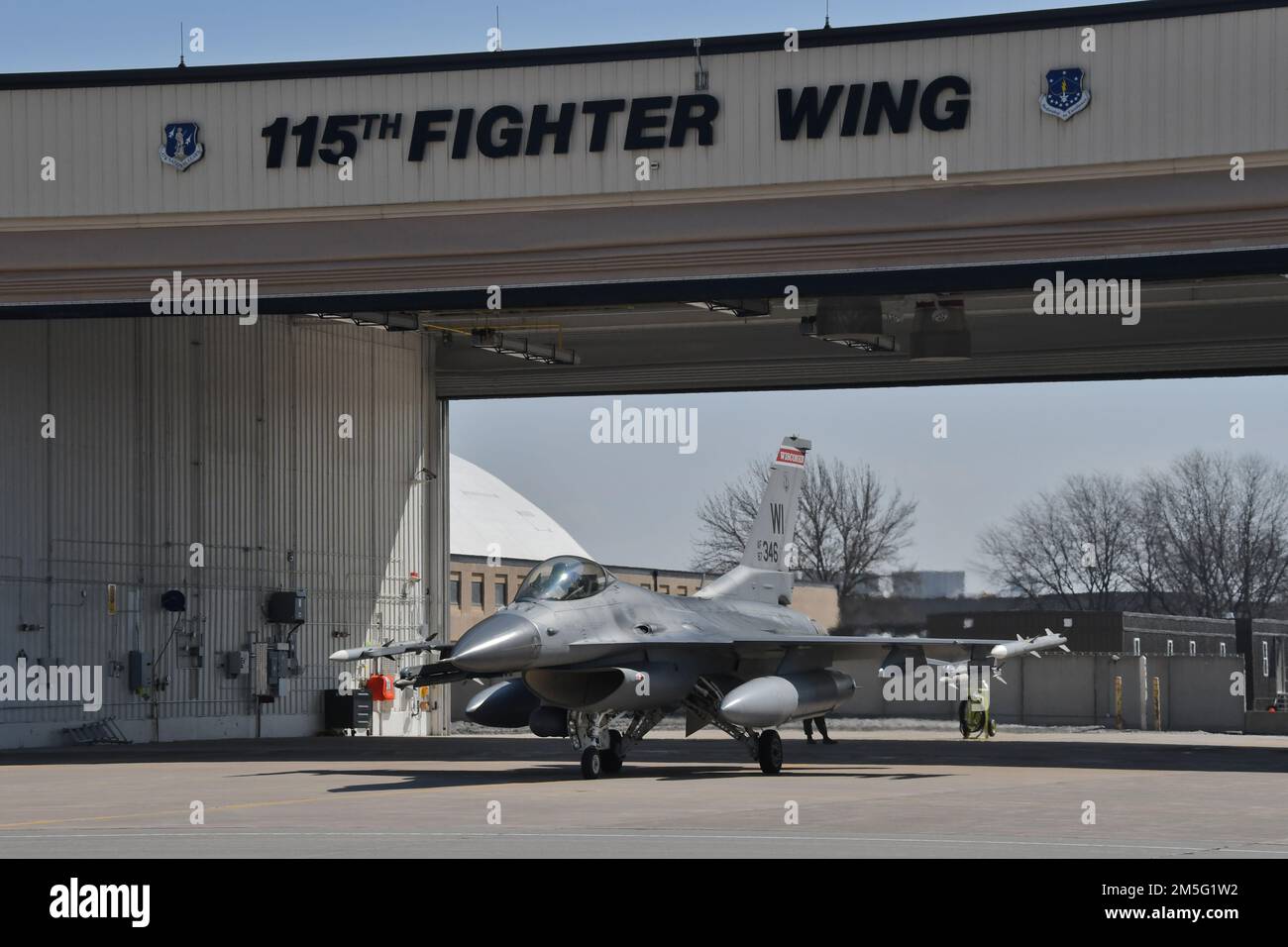 A U.S. Air Force F16 Fighting Falcon aircraft assigned to the