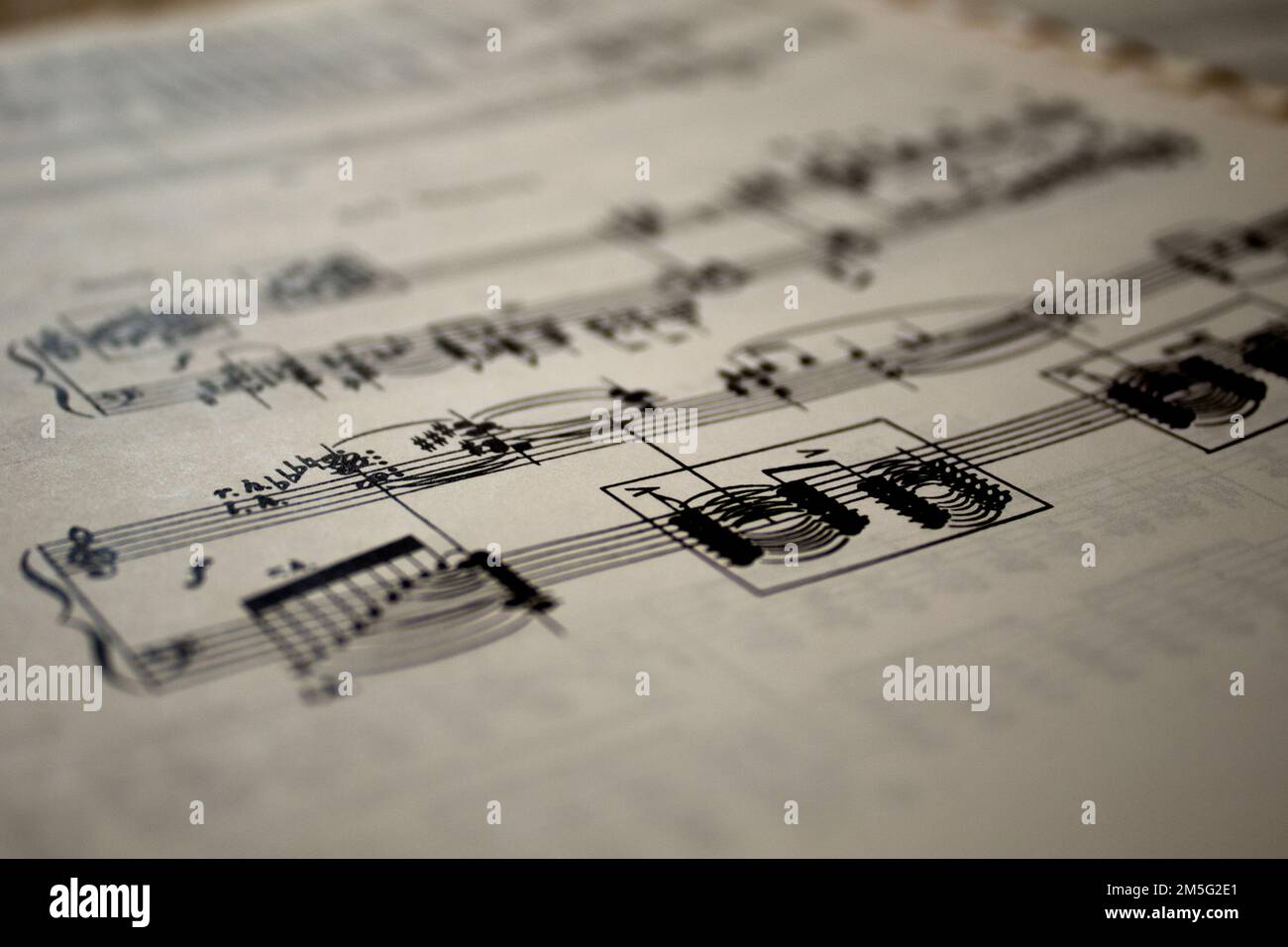 Old piano sheet music hi-res stock photography and images - Page 20 - Alamy