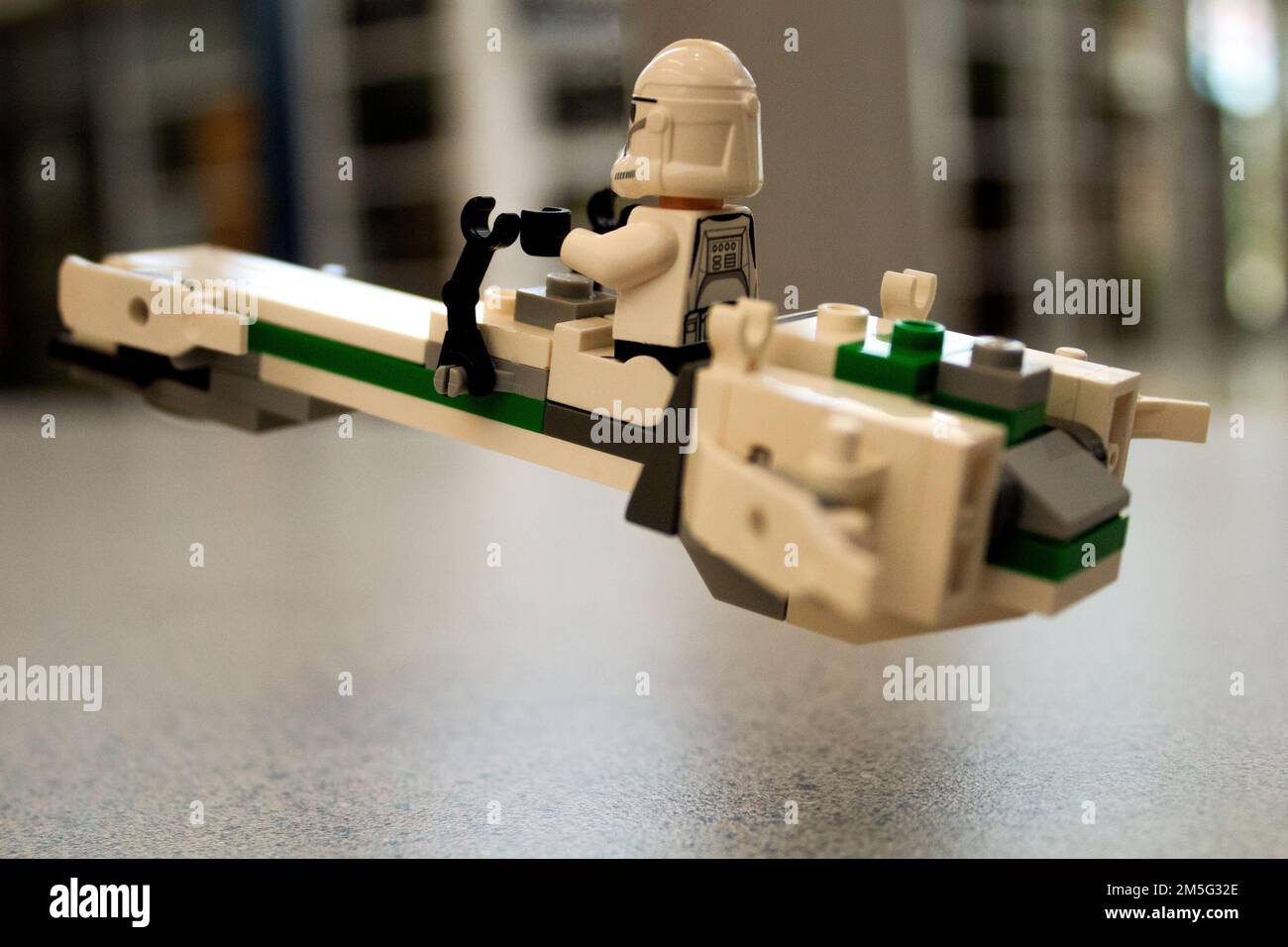 Toy Lego Star Wars Flying Storm Trooper Stock Photo