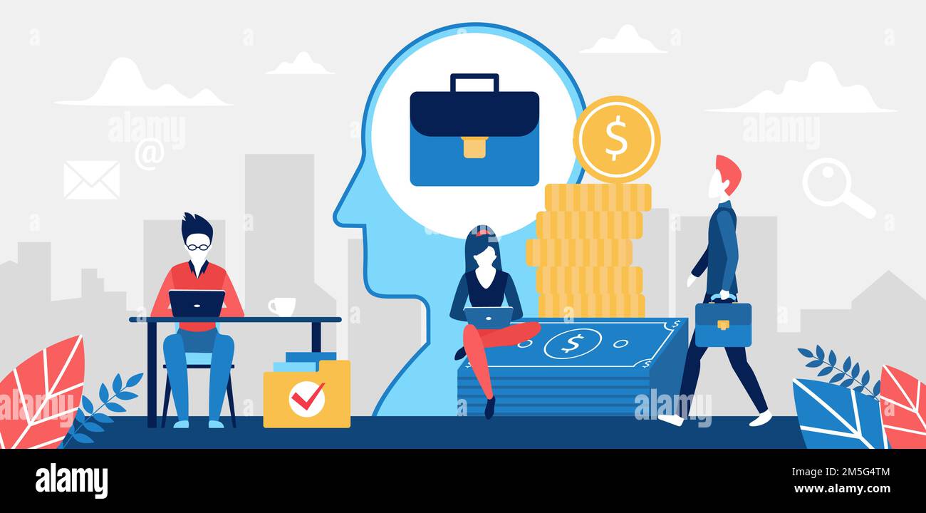 Business teamwork concept vector illustration. Cartoon business people ...