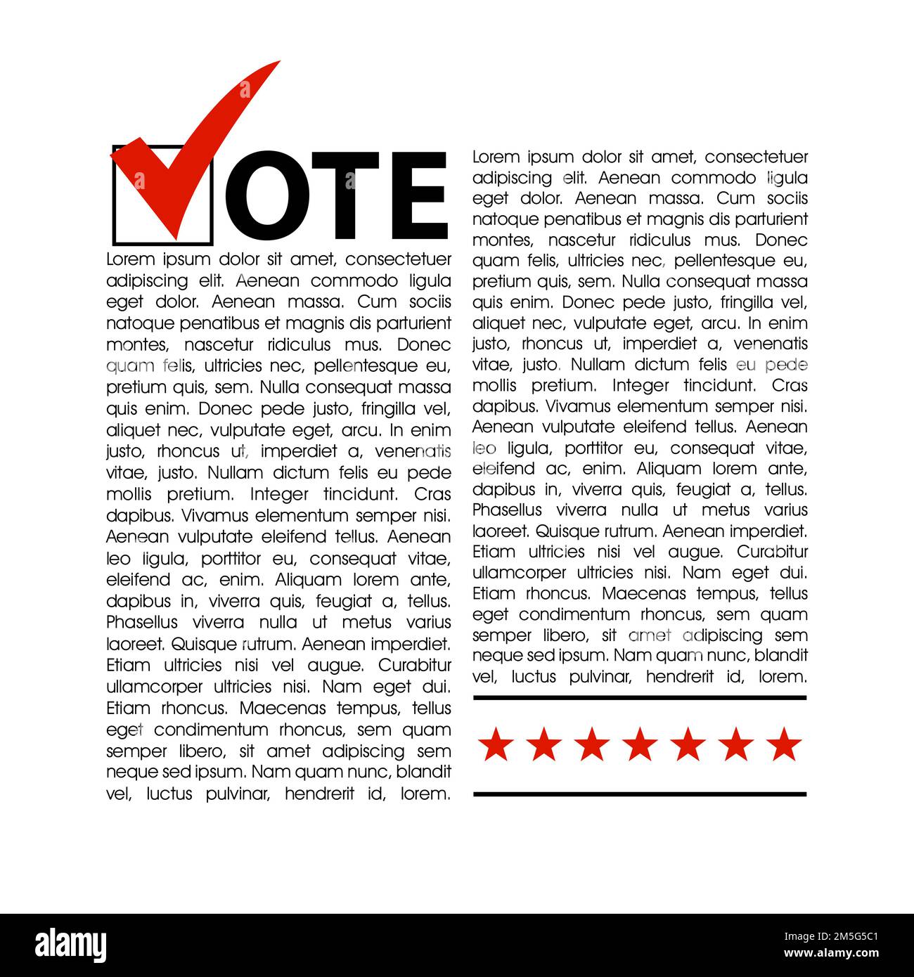 Voting Symbols vector design presidential election Stock Vector Image ...