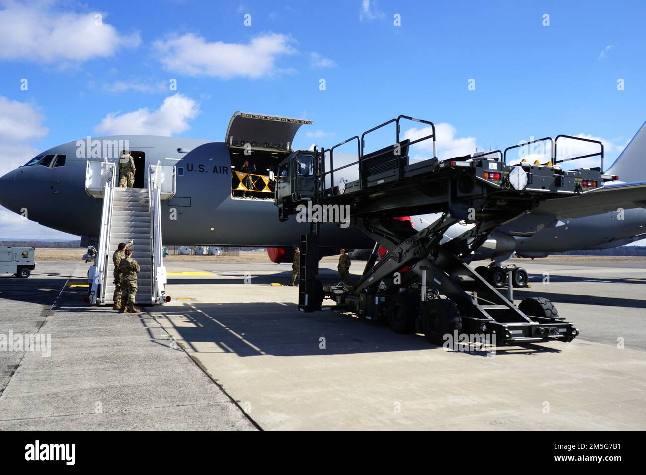 Joint training with Westover's 58th Aerial Port Squadron, 42nd Aerial ...