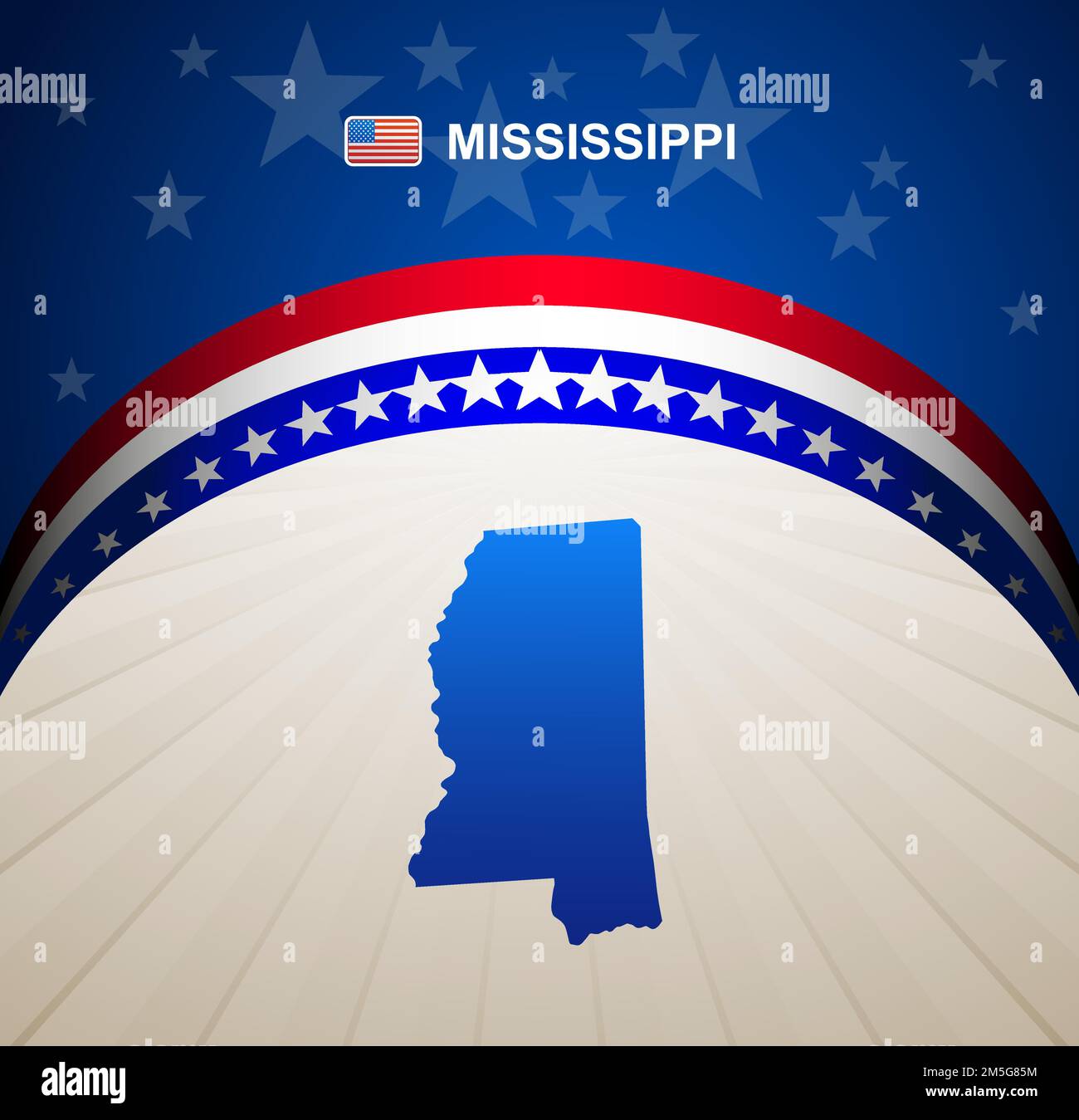 Mississippi map vintage vector background Stock Vector Image & Art Alamy