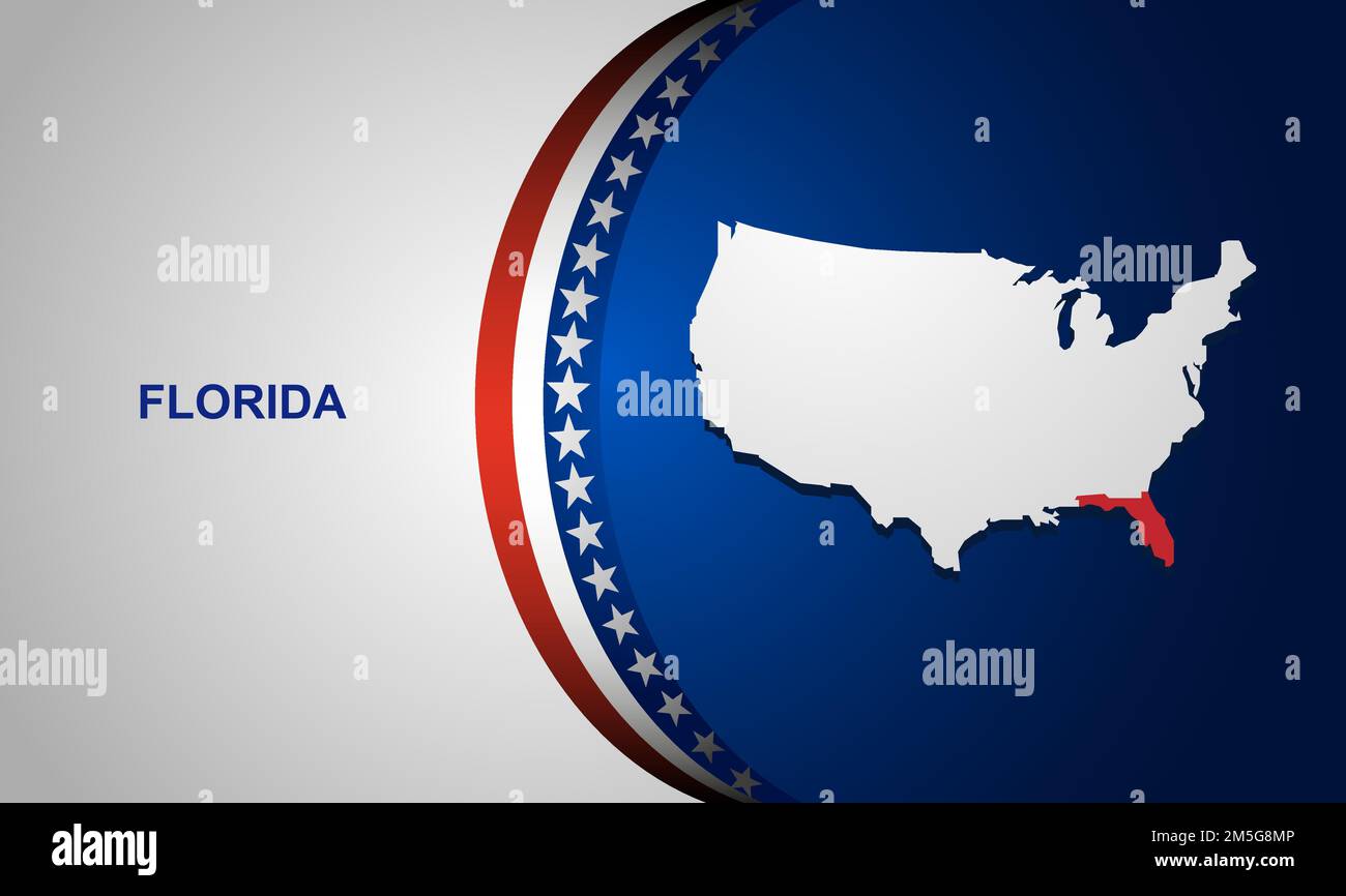 Florida map vector background Stock Vector Image & Art - Alamy