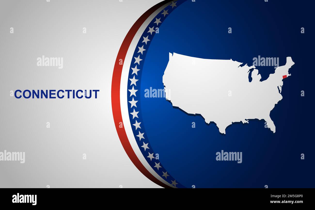 Connecticut map vector background Stock Vector Image & Art Alamy