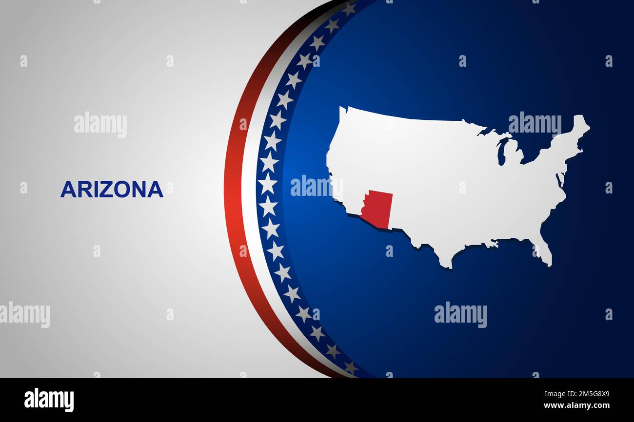 Arizona map vector background Stock Vector Image & Art Alamy