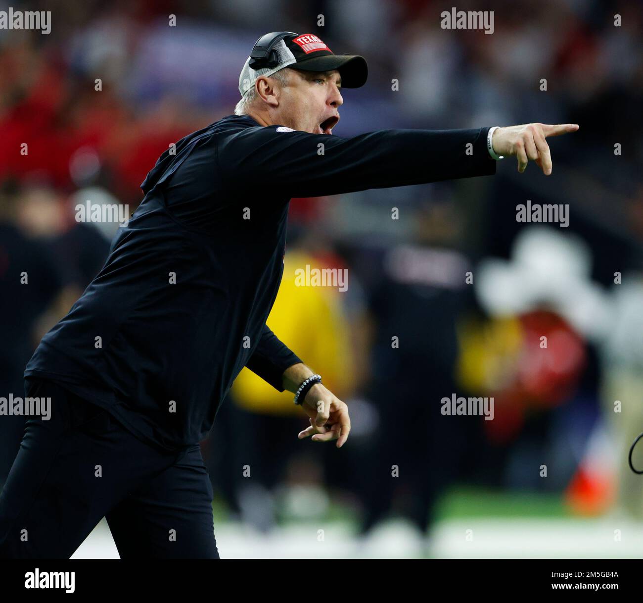 December 29, 2022 Texas Tech head coach Joey McGuire during the TaxAct