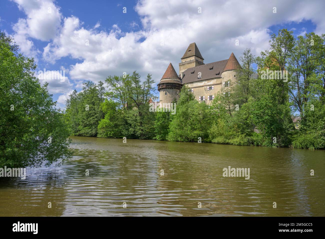 Castle with water-filled moat, Heidenreichstein, Lower Austria, Austria Stock Photo