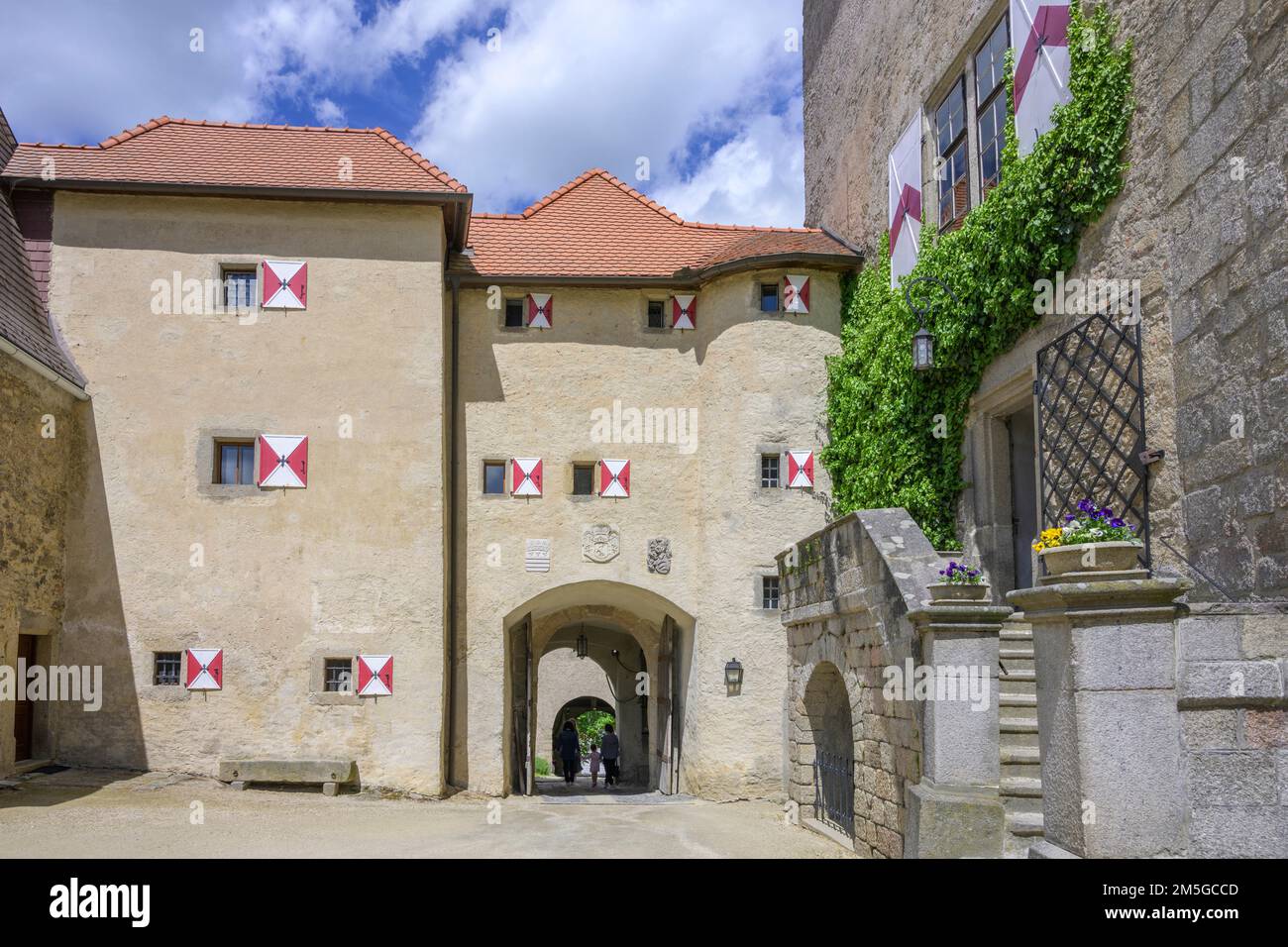 Inner courtyard castle, Heidenreichstein, Lower Austria, Austria Stock Photo