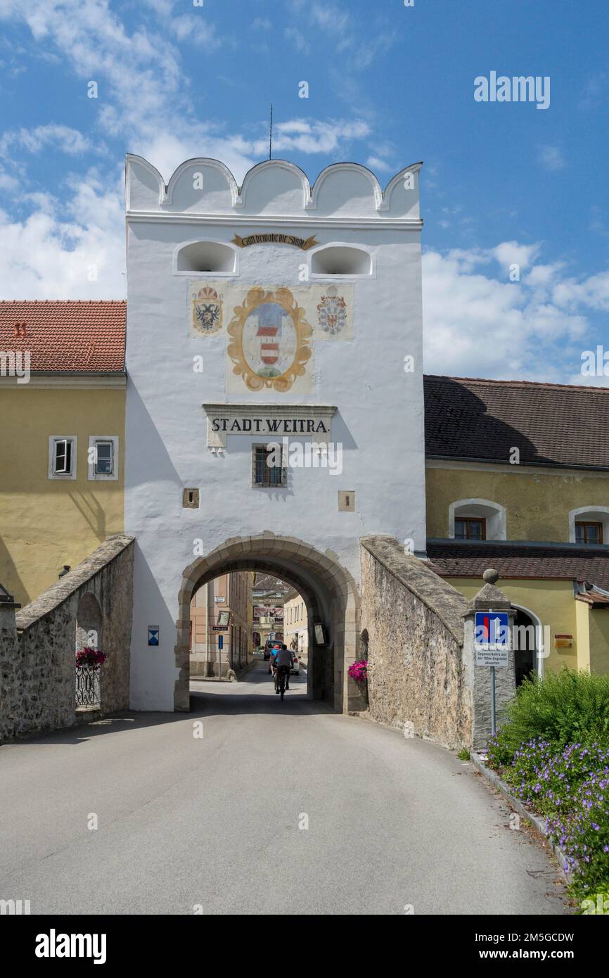 Oberes Tor, Weitra, Lower Austria, Austria Stock Photo