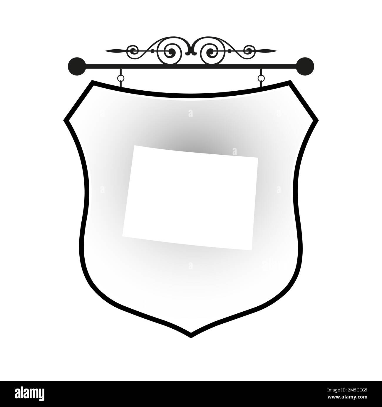 Colorado map on heraldic sign Stock Vector Image & Art Alamy