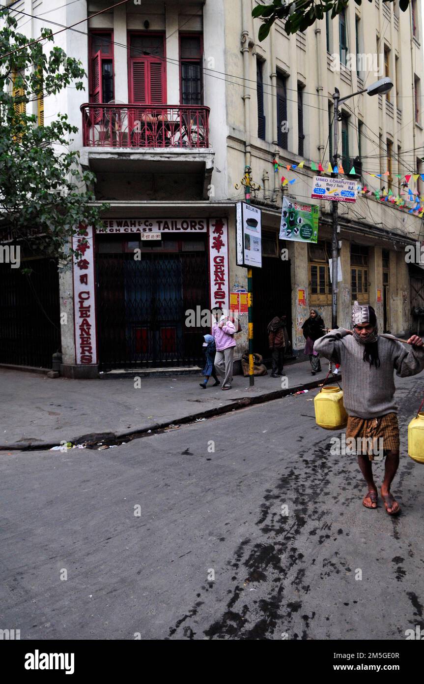 Lee Wah & Co. Tailors shop in Bowbazar, Kolkata, India. Stock Photo