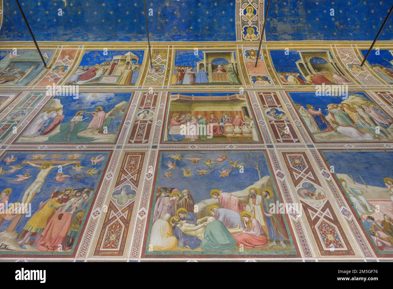 Scrovegni Chapel or Arena Chapel with frescoes by Giotto di Bondone ...