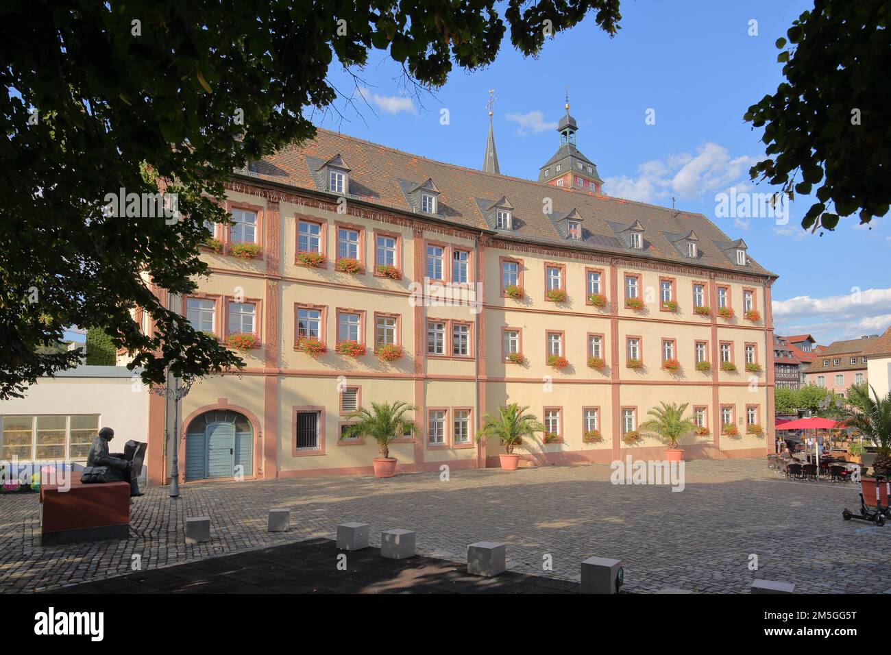 Baroque town hall on the market square in Neustadt an der Weinstrasse, RhinelandPalatinate