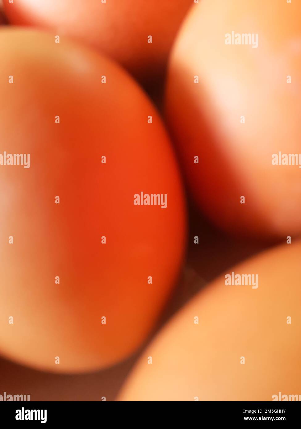 Blur photo or defocused abstract background of eggs on the plate Stock Photo