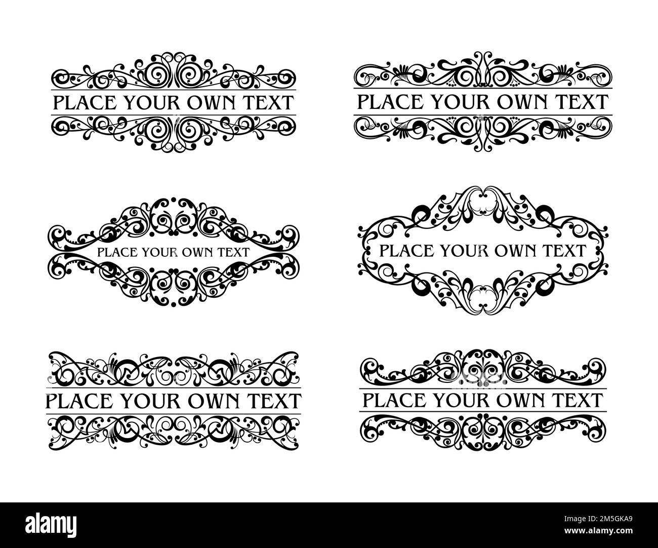 Vintage frames vector Stock Vector Image & Art Alamy