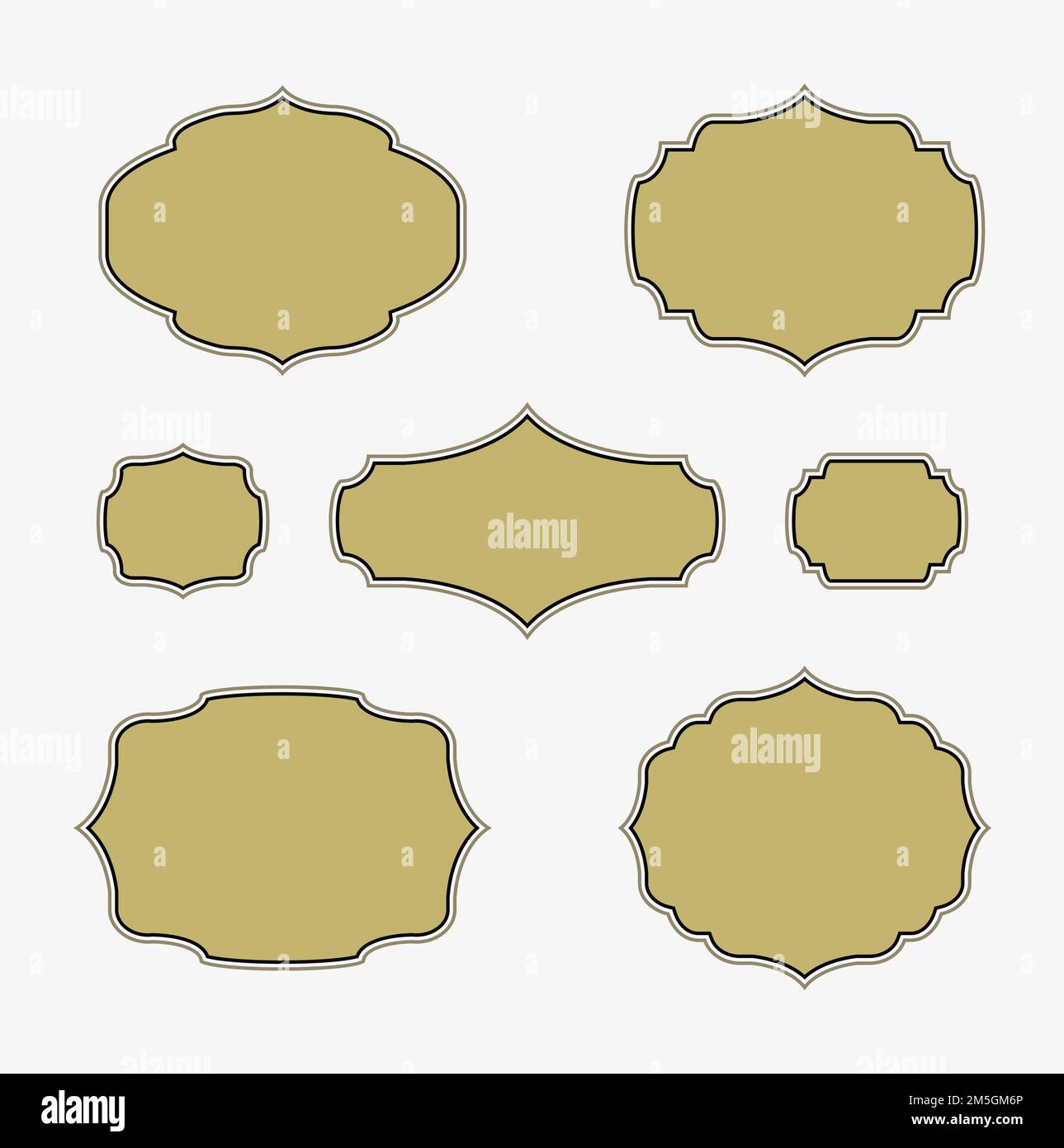 Vintage frames vector set background Stock Vector Image & Art - Alamy
