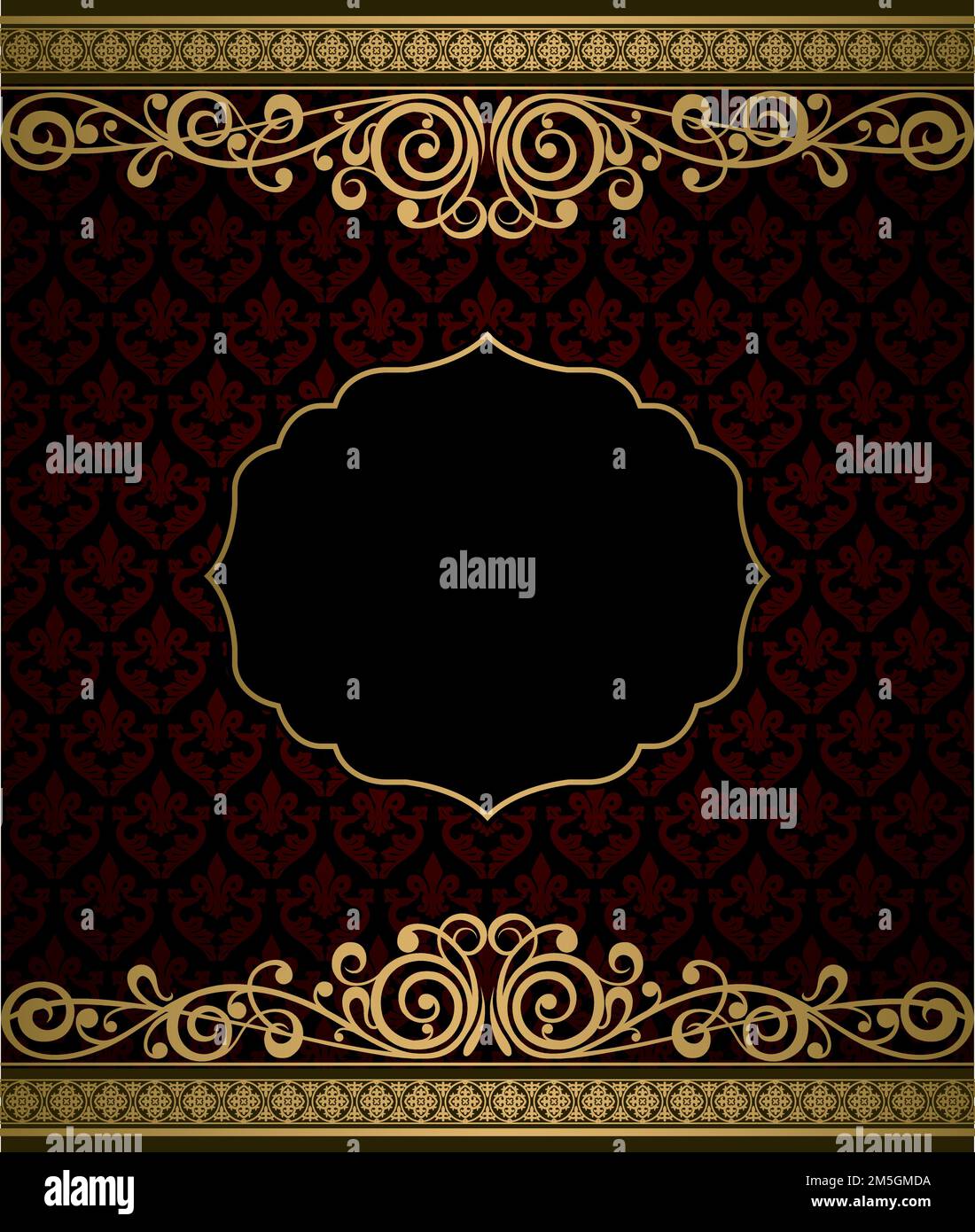 Vintage vector background golden frame Stock Vector Image & Art - Alamy