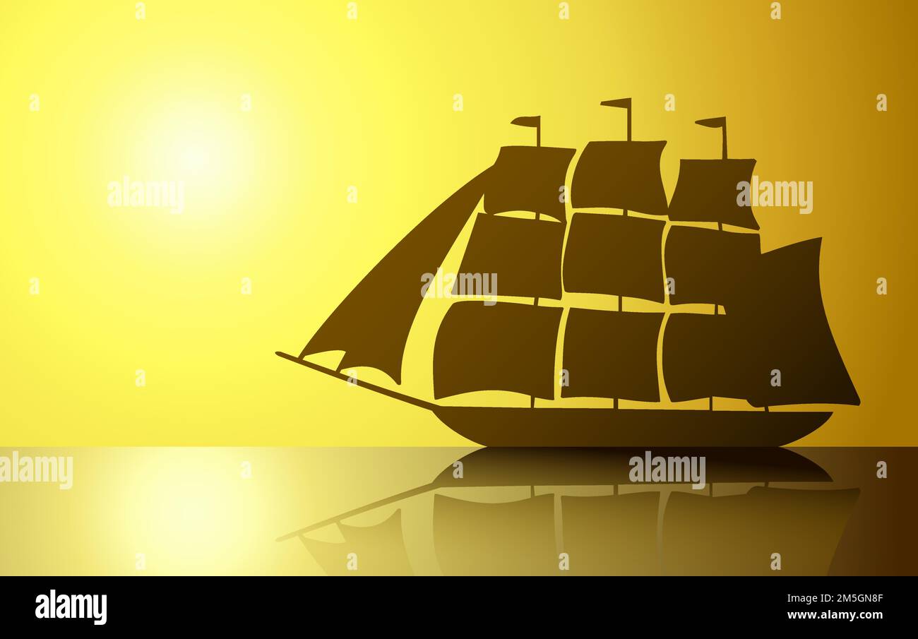 Sailing ship vector Stock Vector Image & Art Alamy