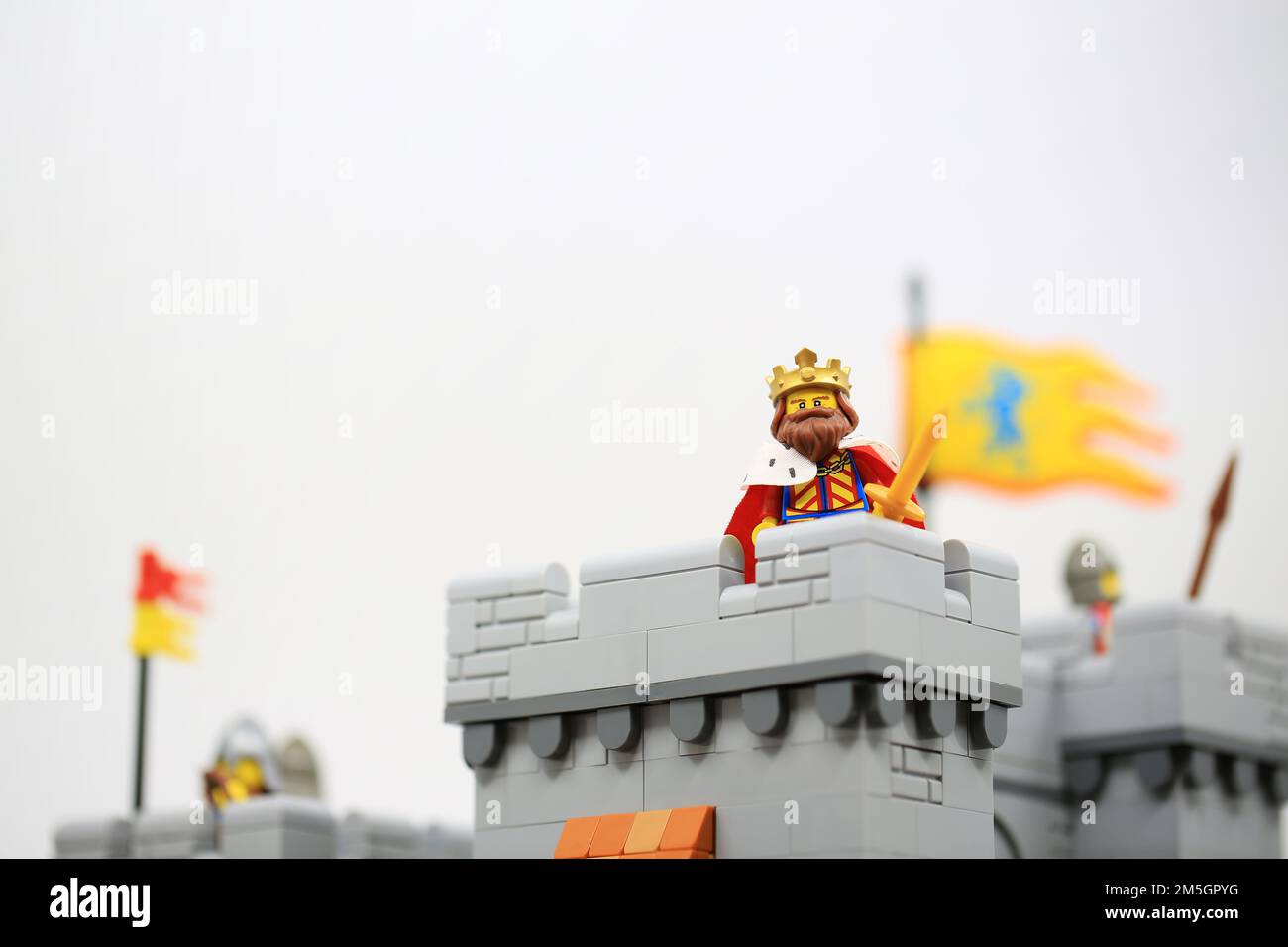 he is king, people dressing like medieval people and working hard in