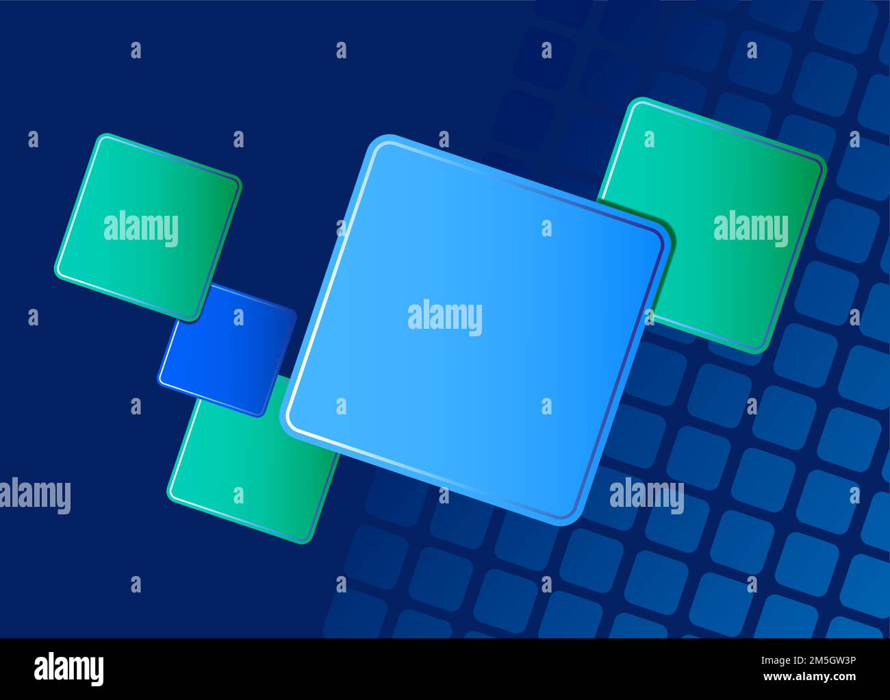 background with blue and green squares Stock Vector Image & Art Alamy