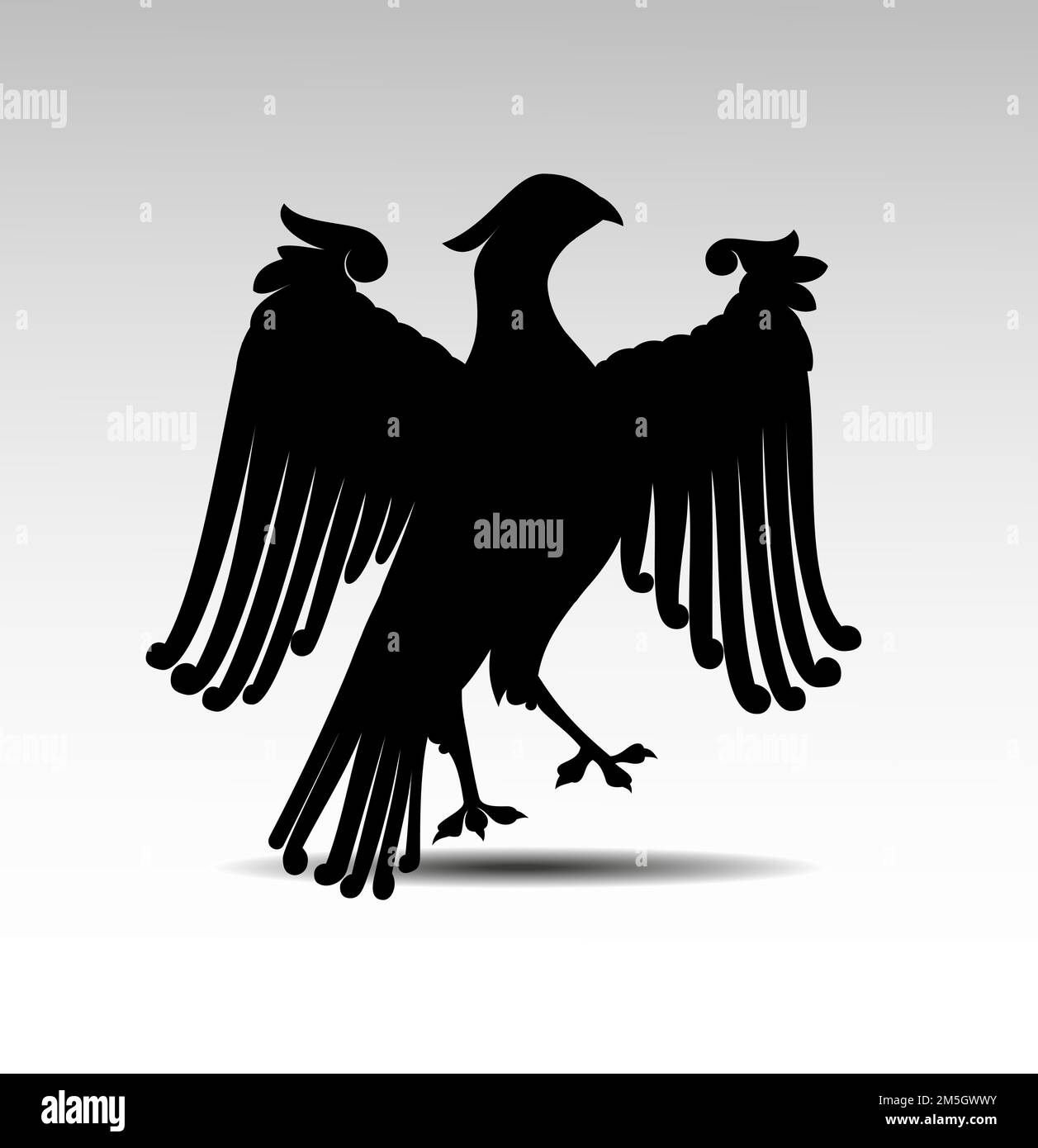 Heraldic symbols of an eagle vector Stock Vector Image & Art Alamy