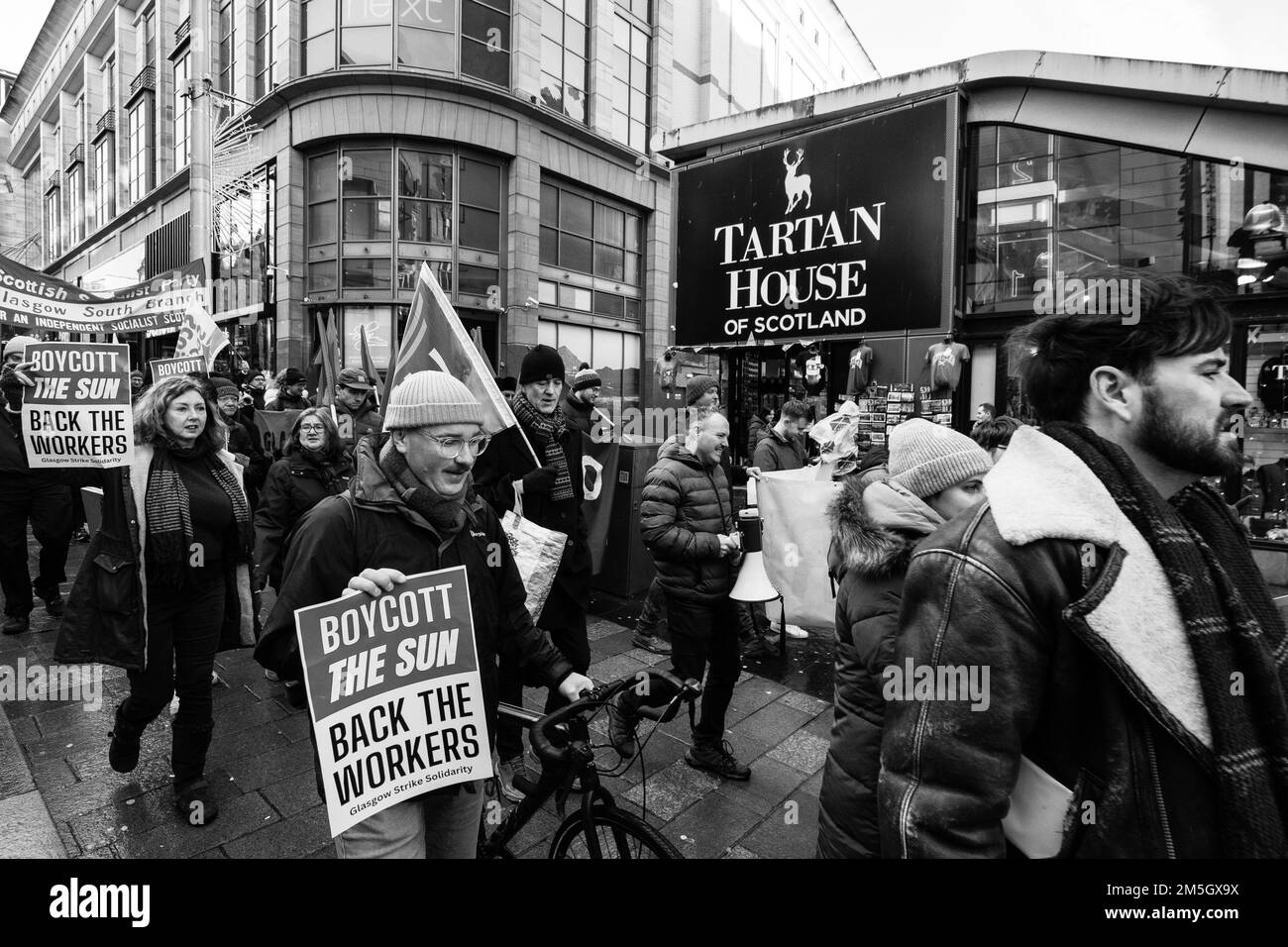 Glasgow Strike Solidarity rally in support of the National Union of