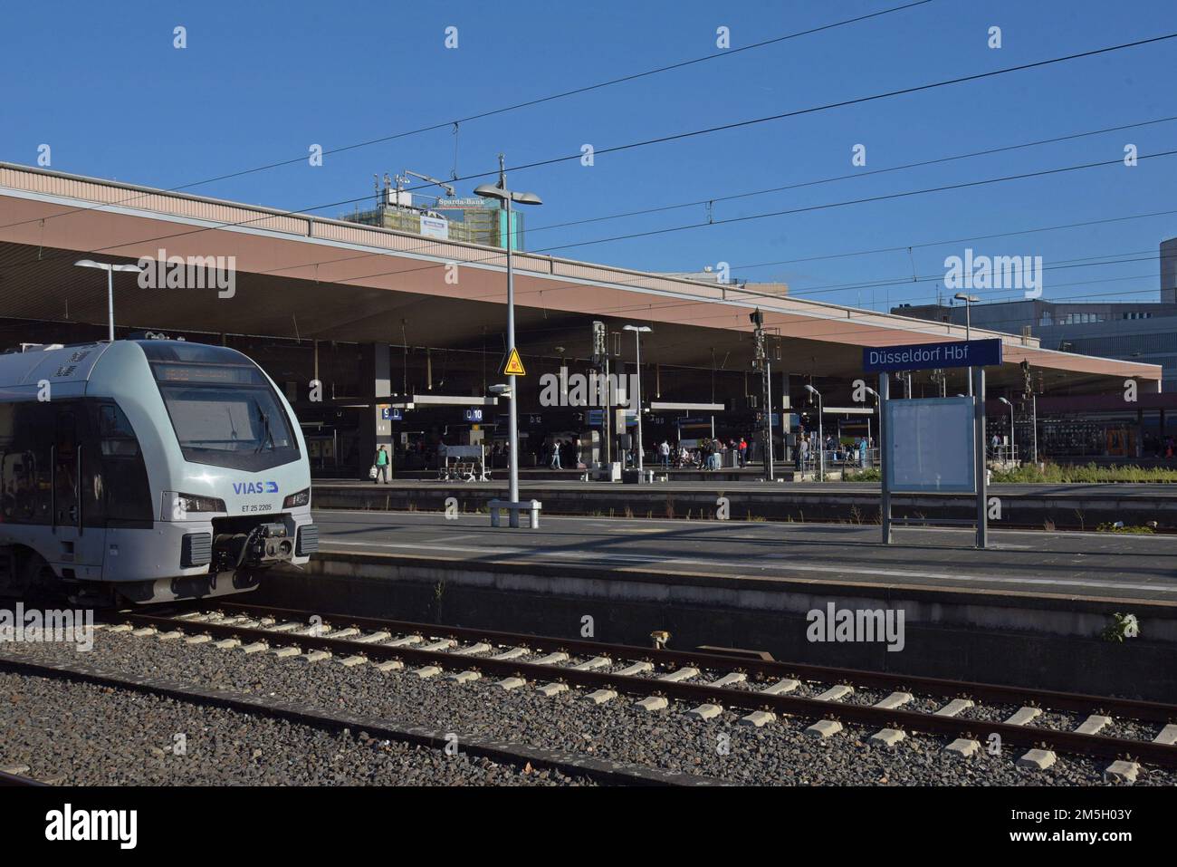 Vias regional train at Dusseldorf HBF Central Station, Germany