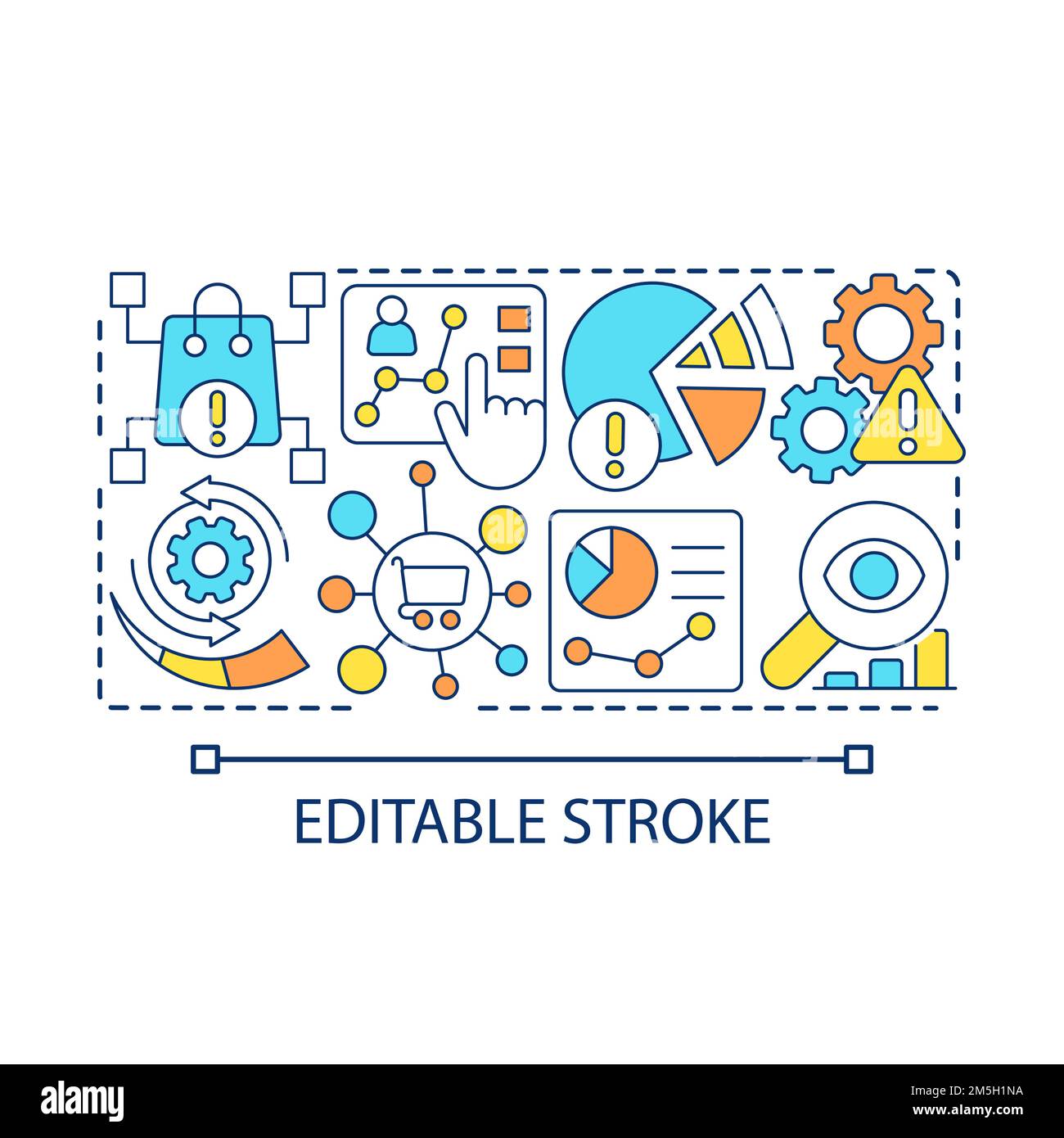 Commercial analytics concept icon Stock Vector Image & Art - Alamy