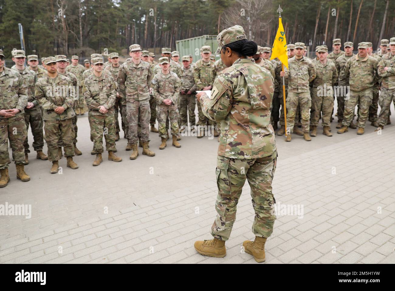 Sgt. 1st Class Alishea Anderson, senior supply sergeant, assigned to