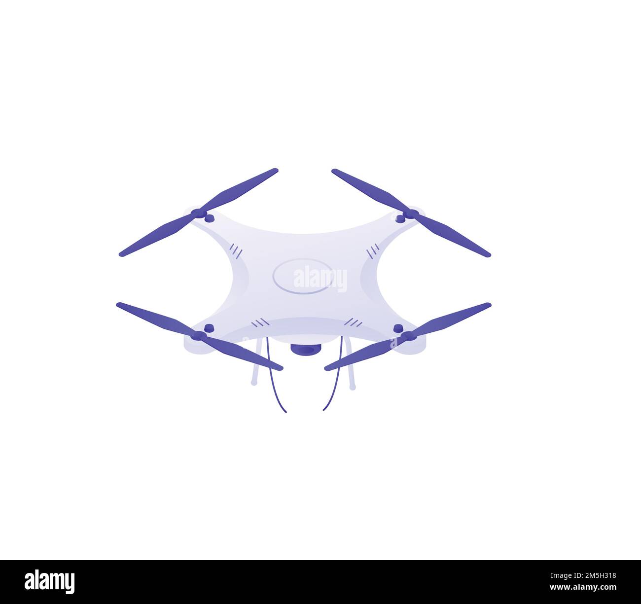 White drone with blue propellers Stock Vector Image & Art Alamy