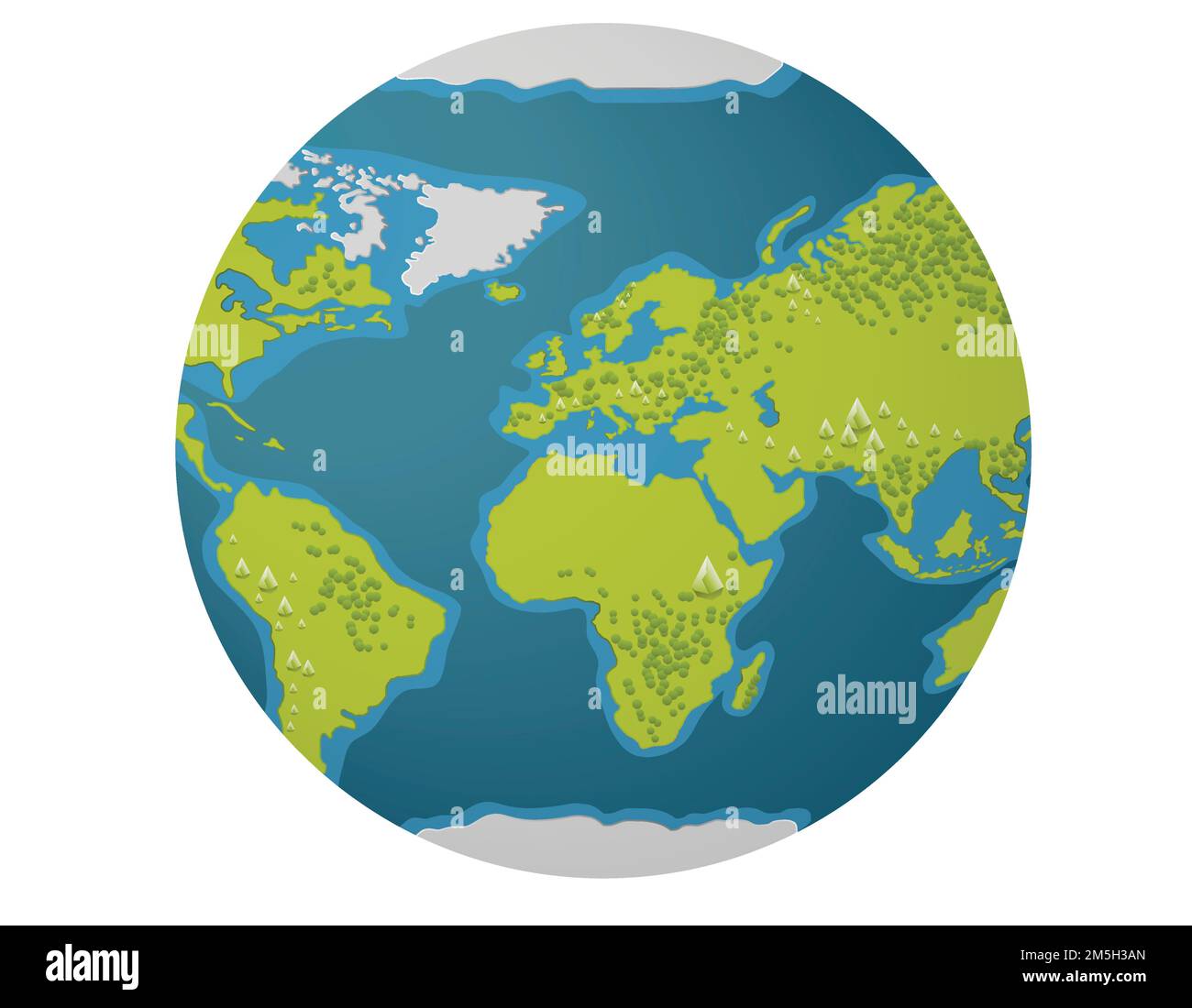 Color planet with continents icon Stock Vector Image & Art - Alamy