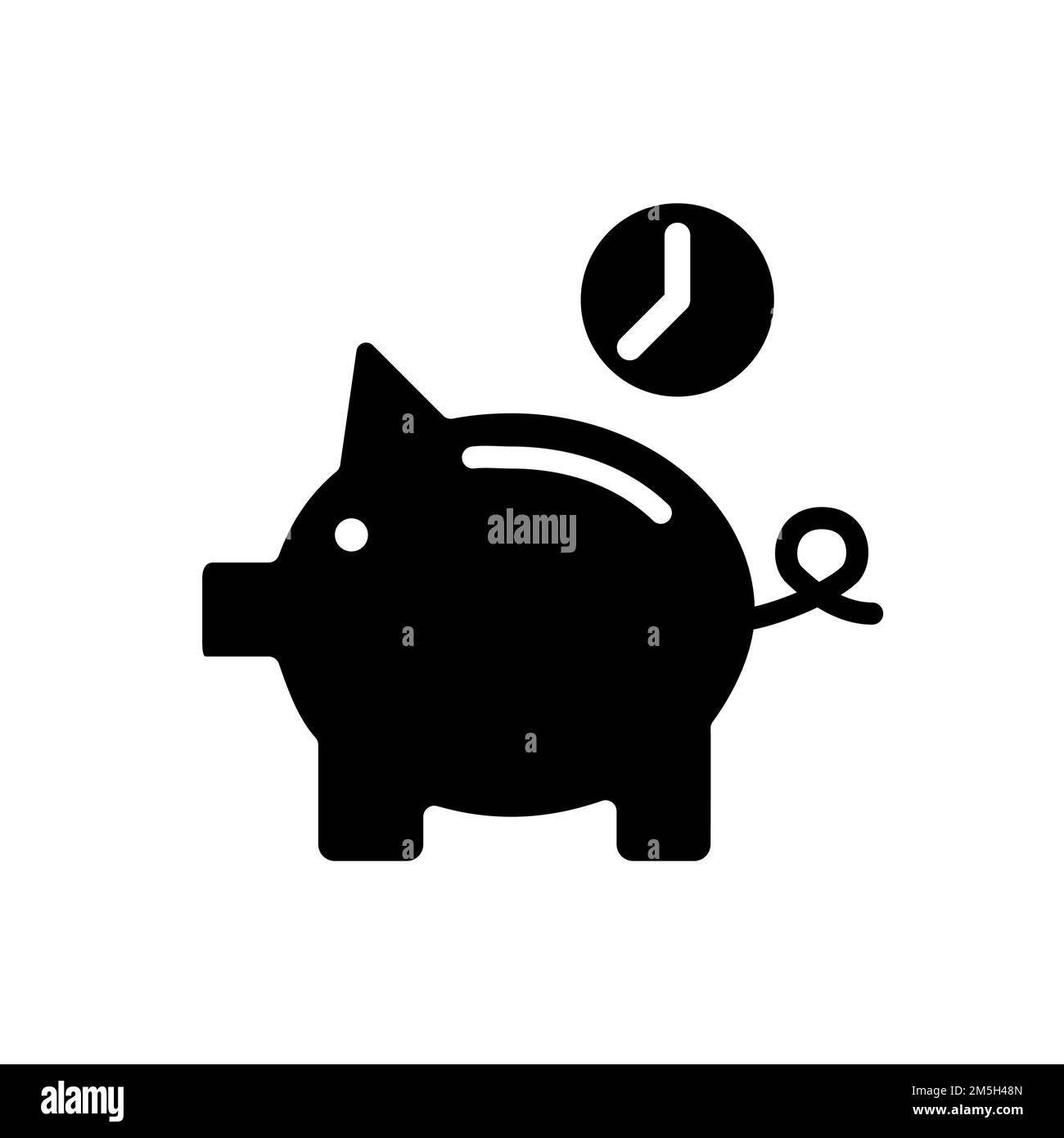 Save money for future black glyph icon Stock Vector Image & Art Alamy