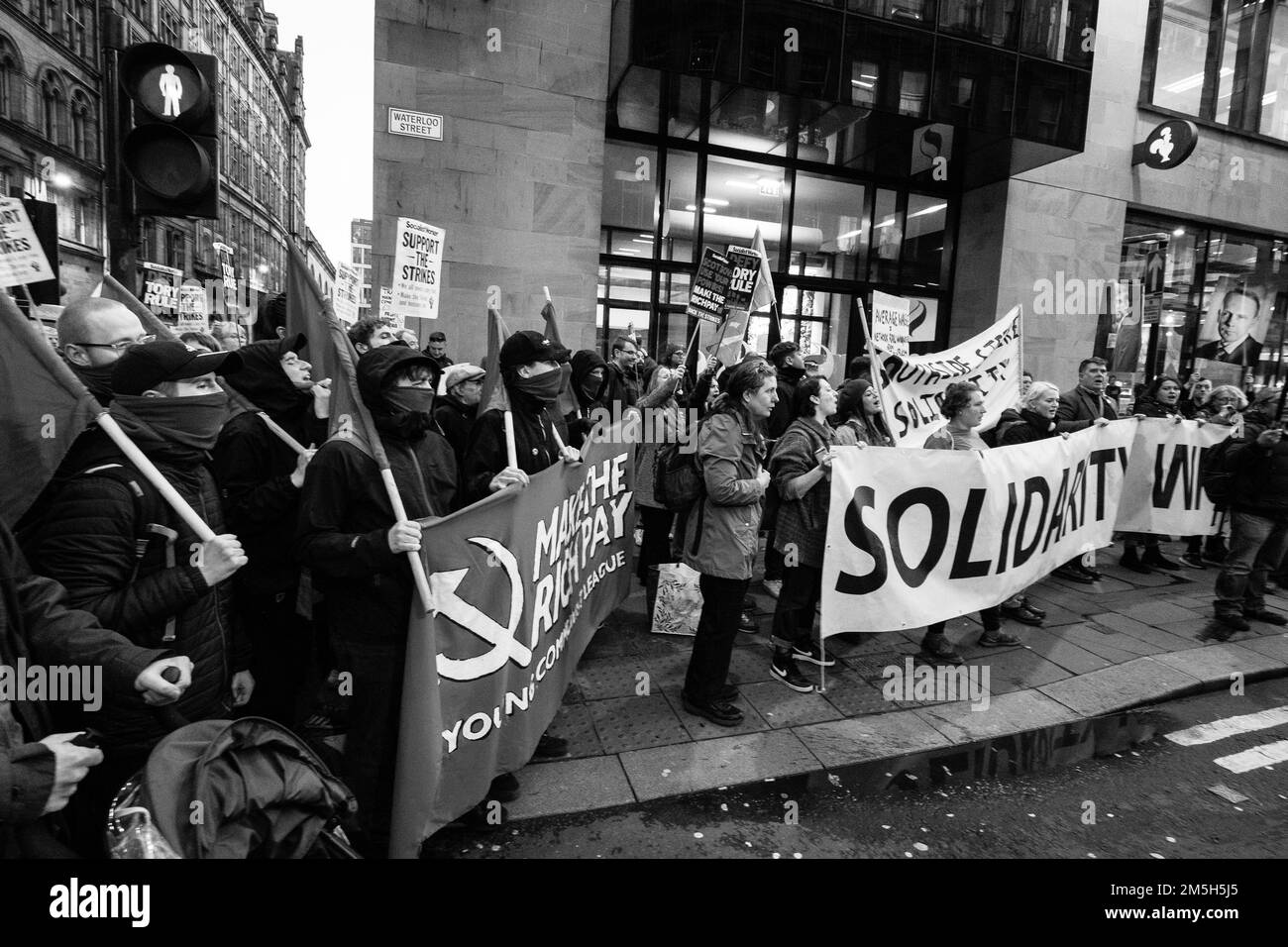 Glasgow Strike Solidarity protest held in response to Prime Minister