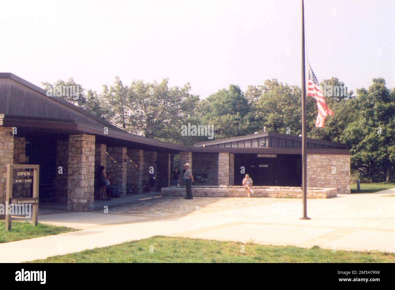 Skyline Drive - Visitor Center at Shenandoah National Park. A ranger