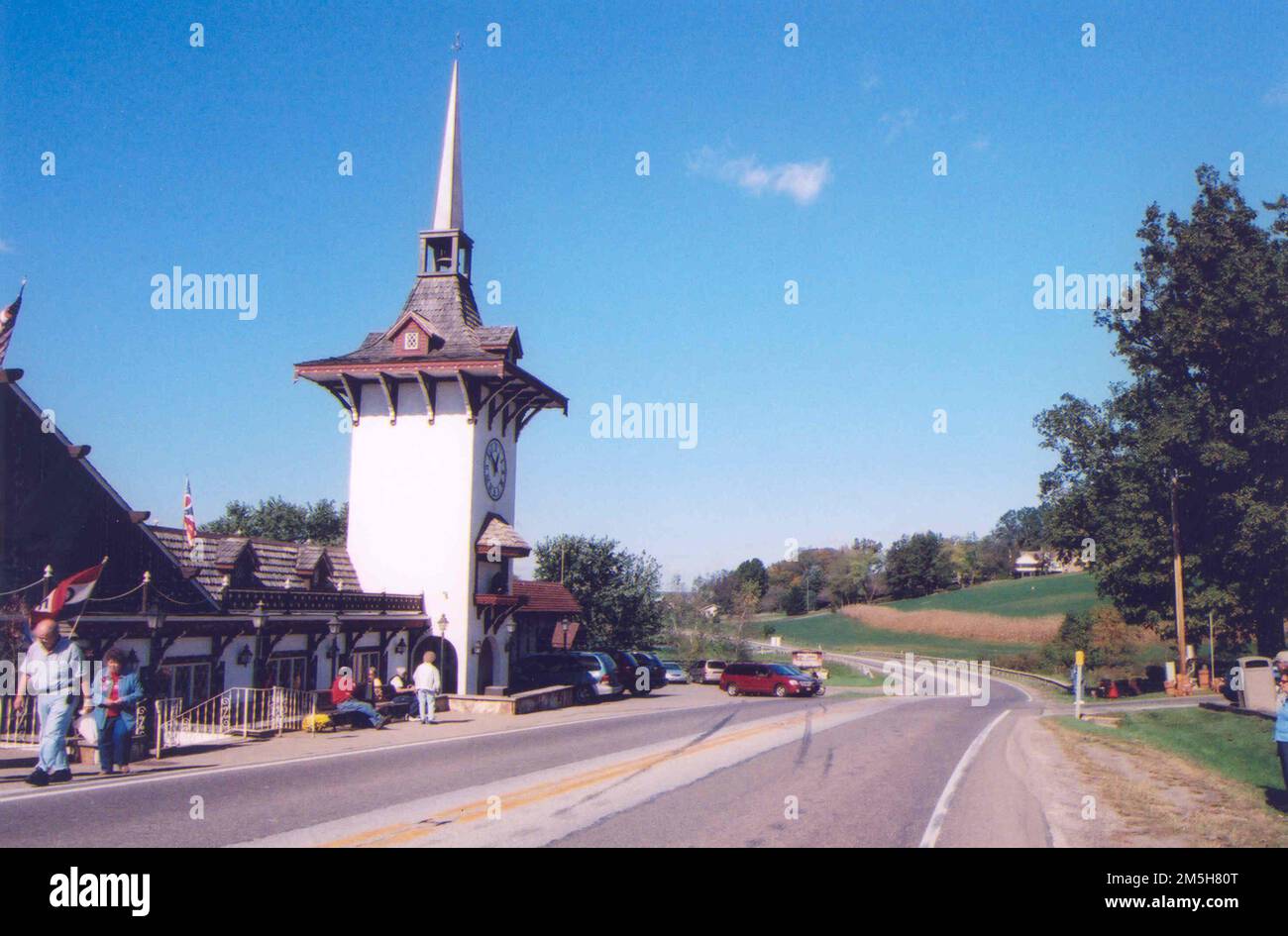 Amish Country Byway Guggisberg Cheese Factory. The tall, white